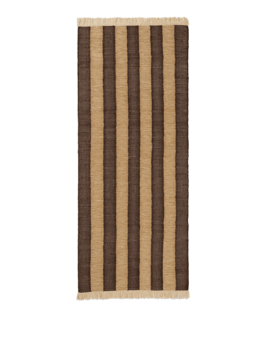 Ferm Living Ives Runner - Tan/Chocolate