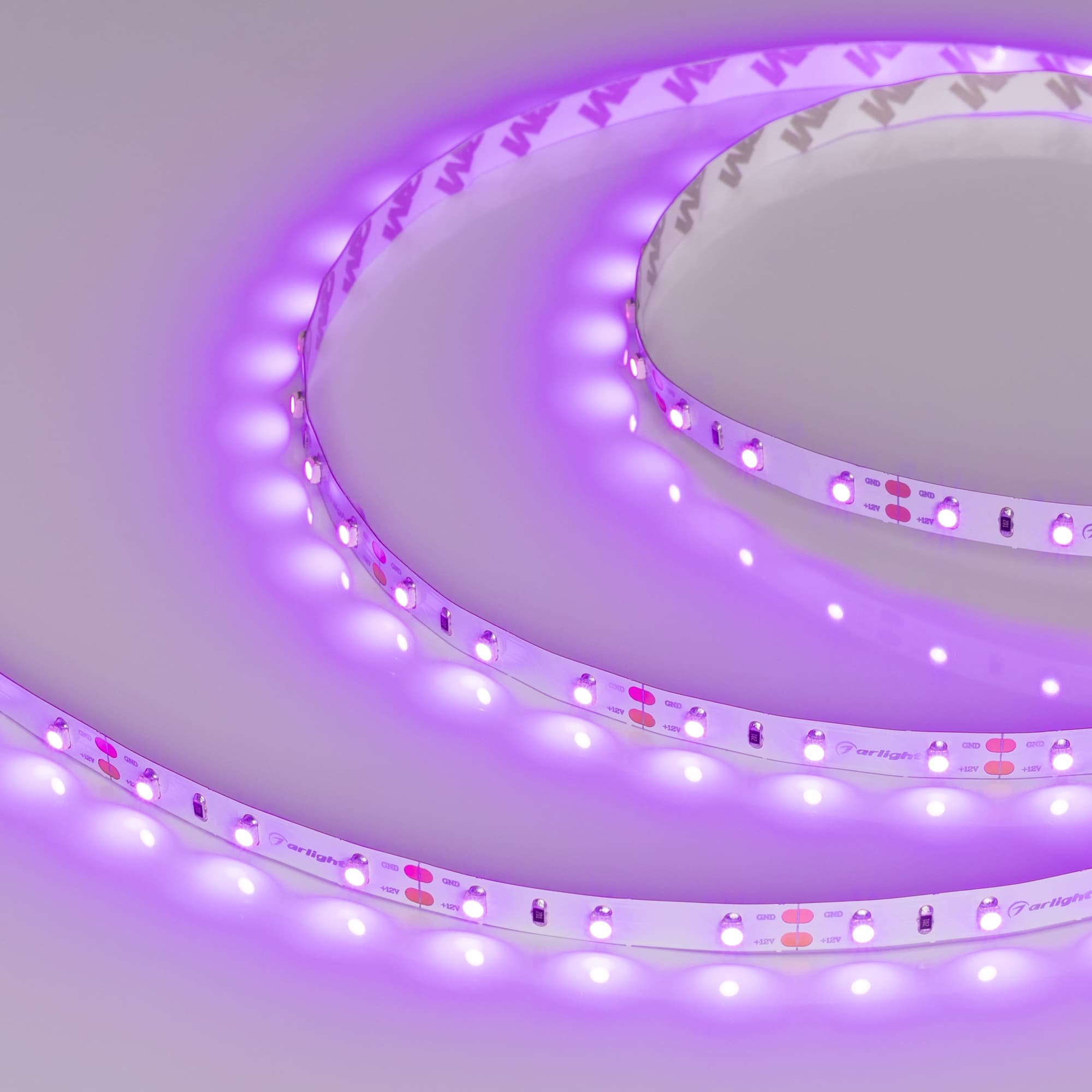 Светодиодная лента RT 2-5000 12V Pink (3528, 300 LED, LUX) (Arlight, 4.8 Вт/м, IP20) 013571 — фото 3
