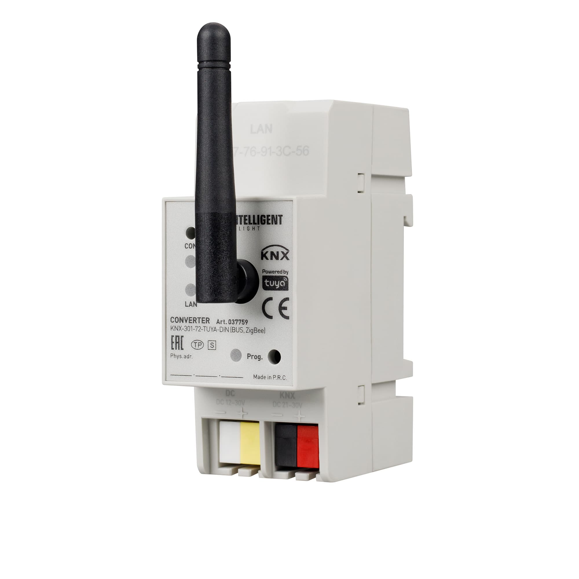 INTELLIGENT ARLIGHT Конвертер KNX-301-72-TUYA-DIN (BUS, ZigBee) (IARL, IP20 Пластик, 2 года) 037759 — фото 1
