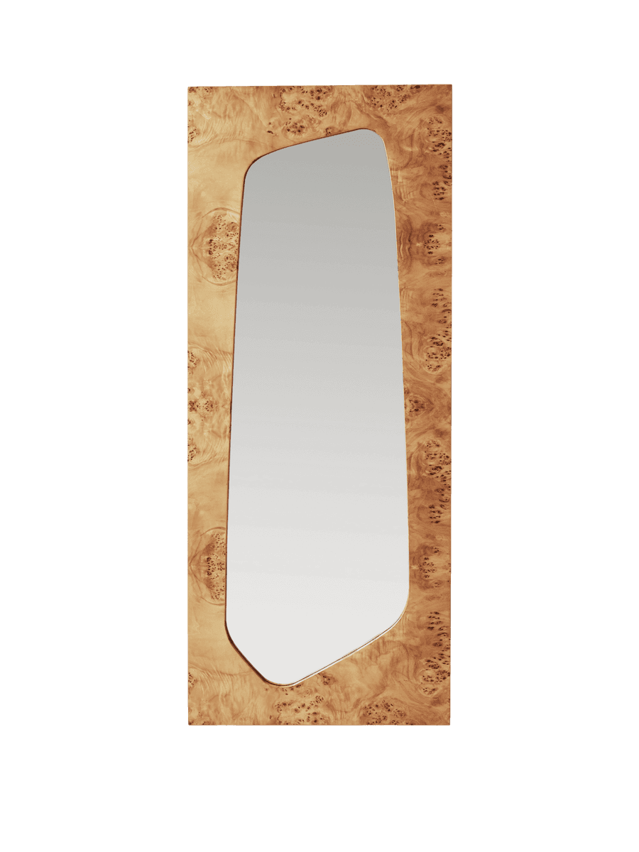 Ferm Living Folia Mirror - Large - Natural Burl