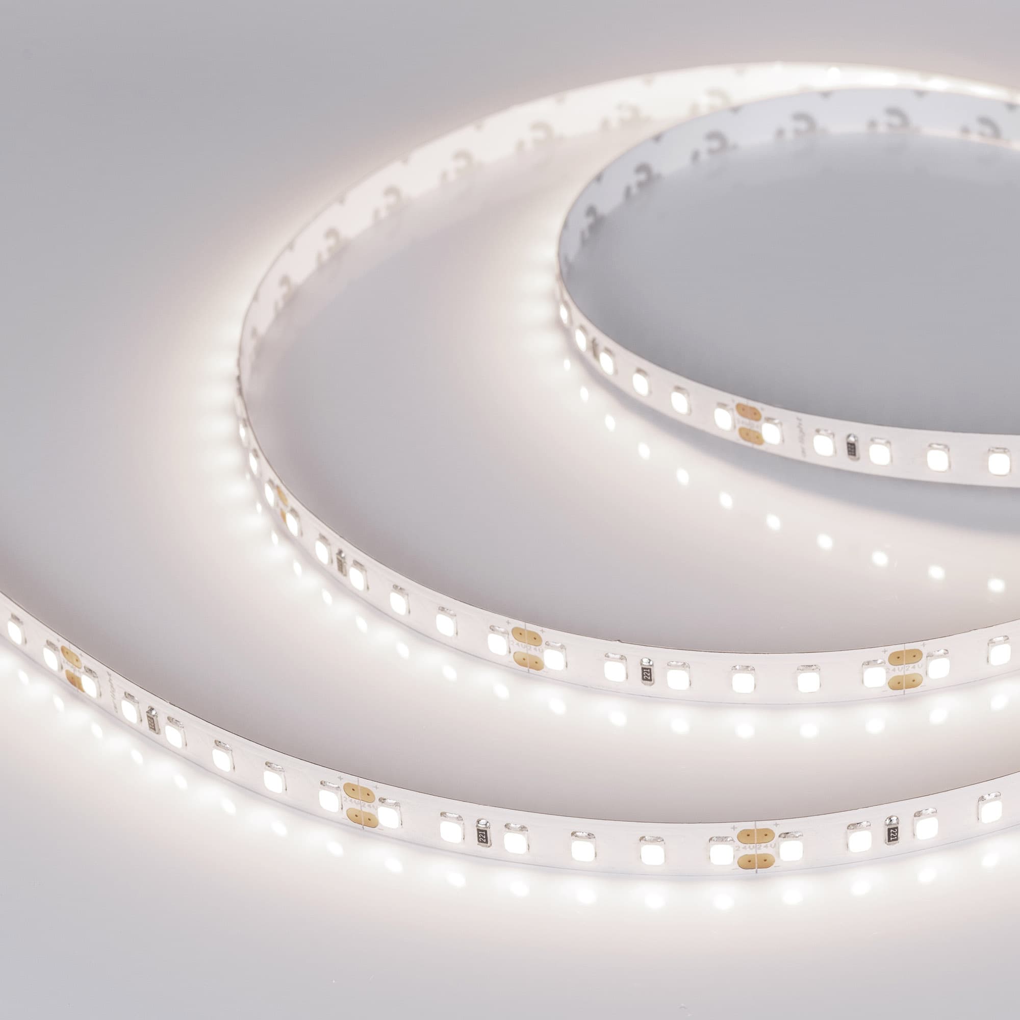 Светодиодная лента RT-A120-8mm 24V Day4000 CRI98 (9.6 W/m, IP20, 2835, 5m) (Arlight, Открытый) 021416(2)