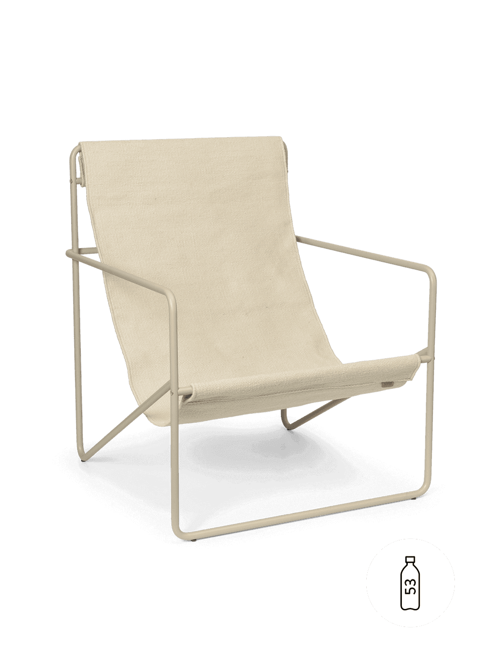 Ferm Living Desert Lounge Chair - Cashmere - Cloud — фото 2