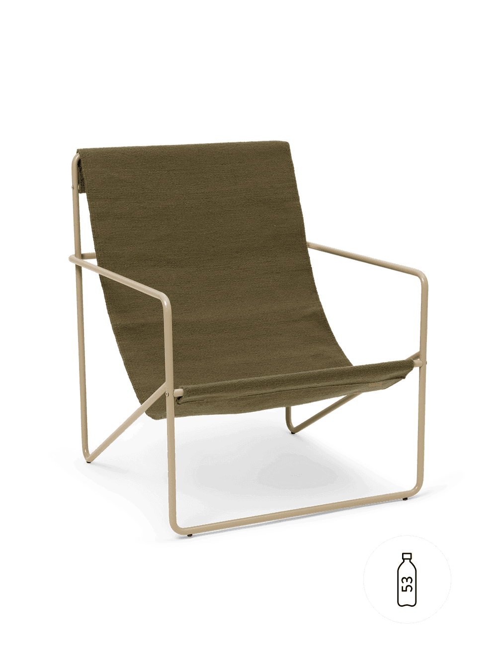Ferm Living Desert Lounge Chair - Cashmere - Olive — фото 2