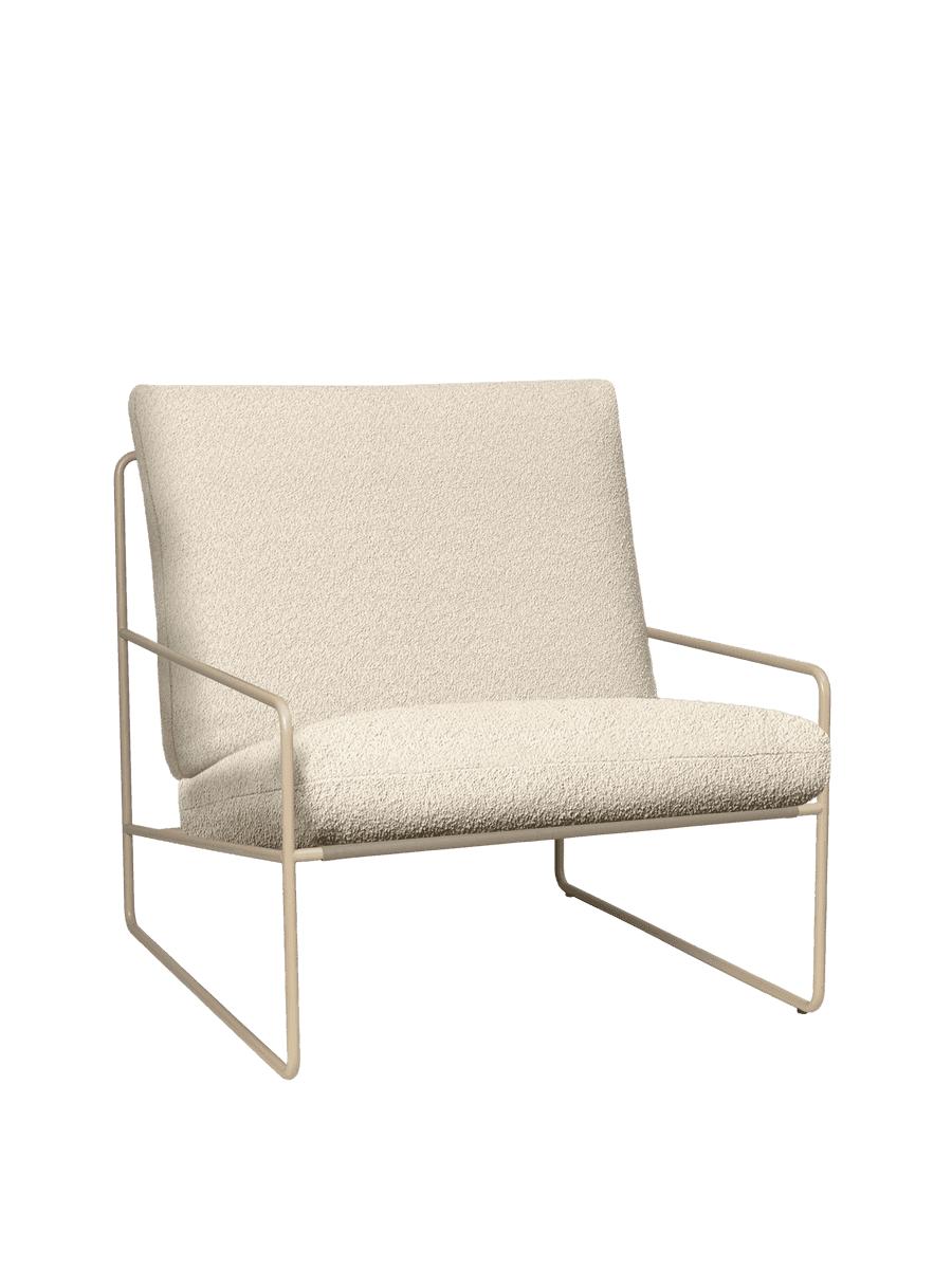 Ferm Living Desert 1-seater - Cashmere - Pure Bouclé - Off-White
