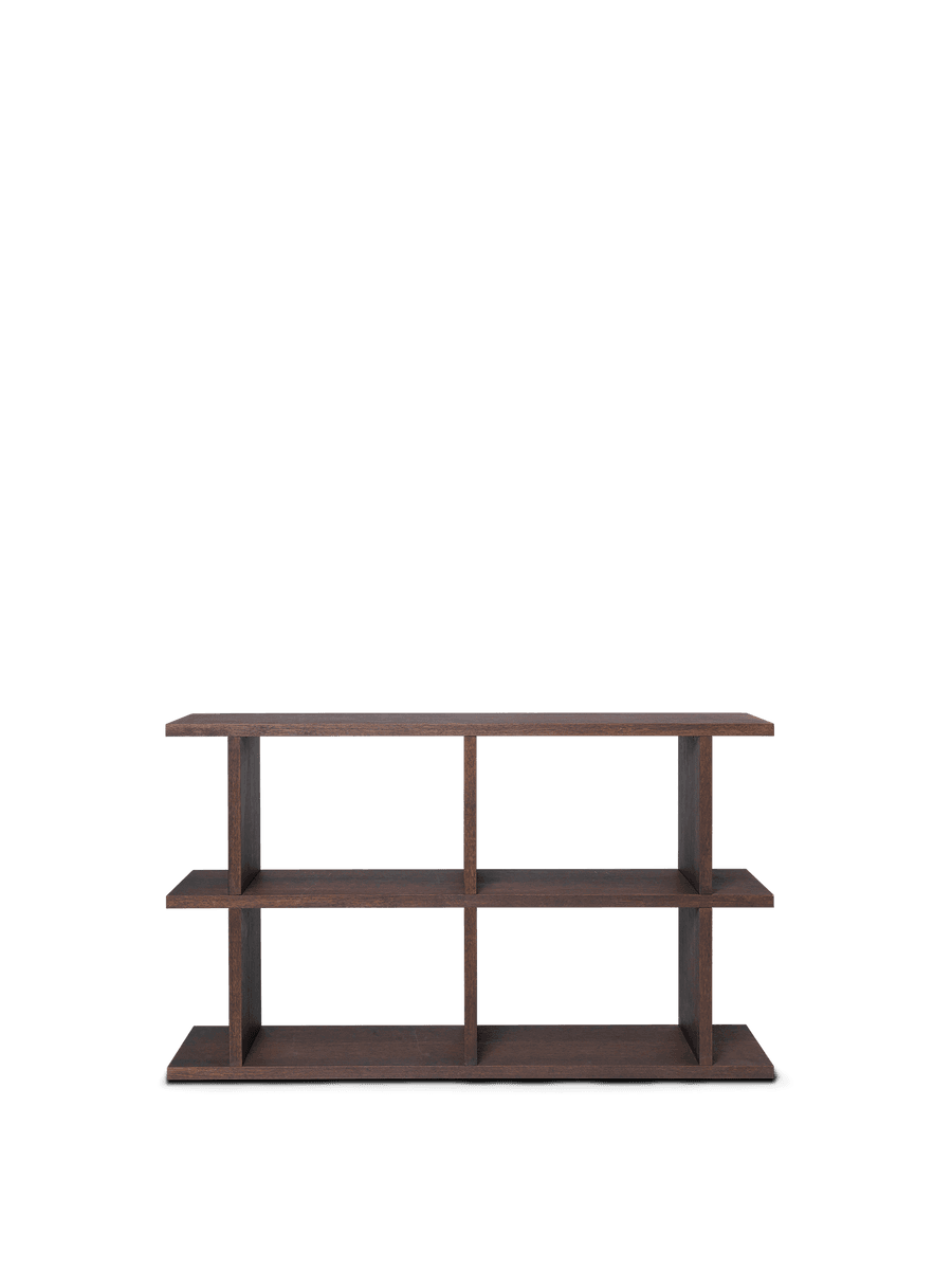 Ferm Living Kona Bookcase - 2x2 - Dark Stained Oak