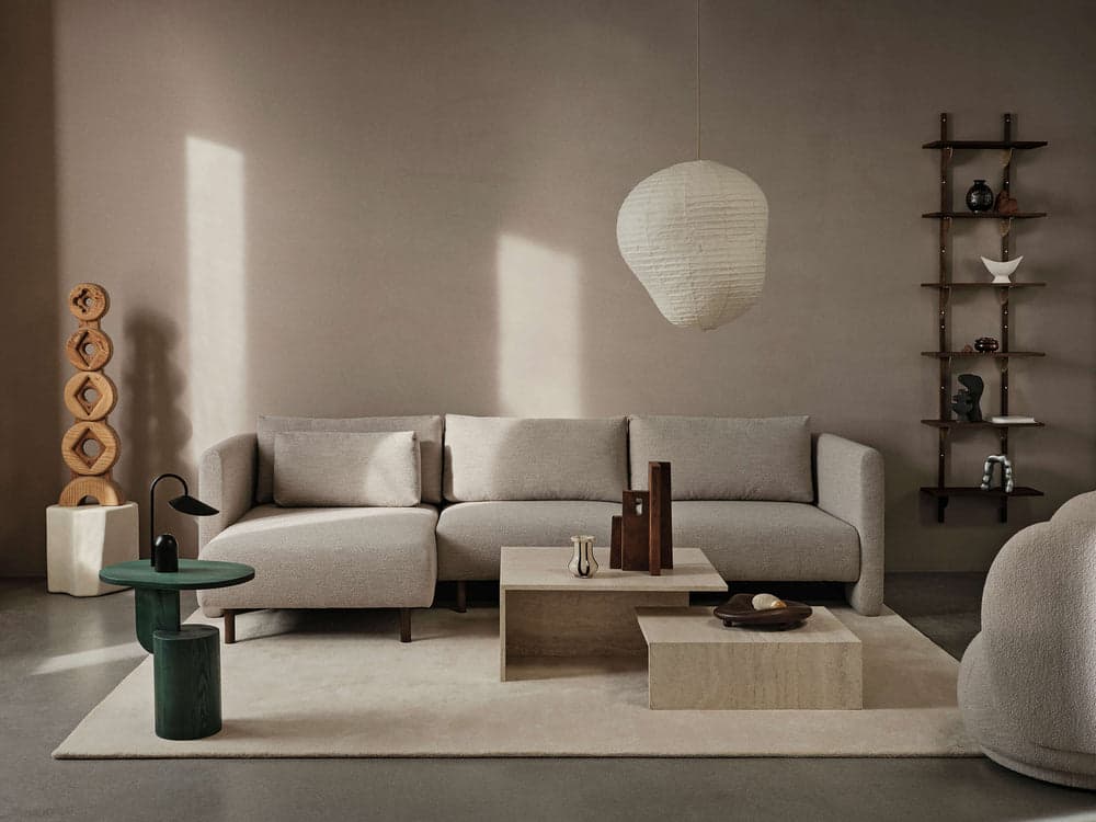 Ferm Living Dase Sofa Chaise Longue Left - Soft Bouclé - Natural — фото 3