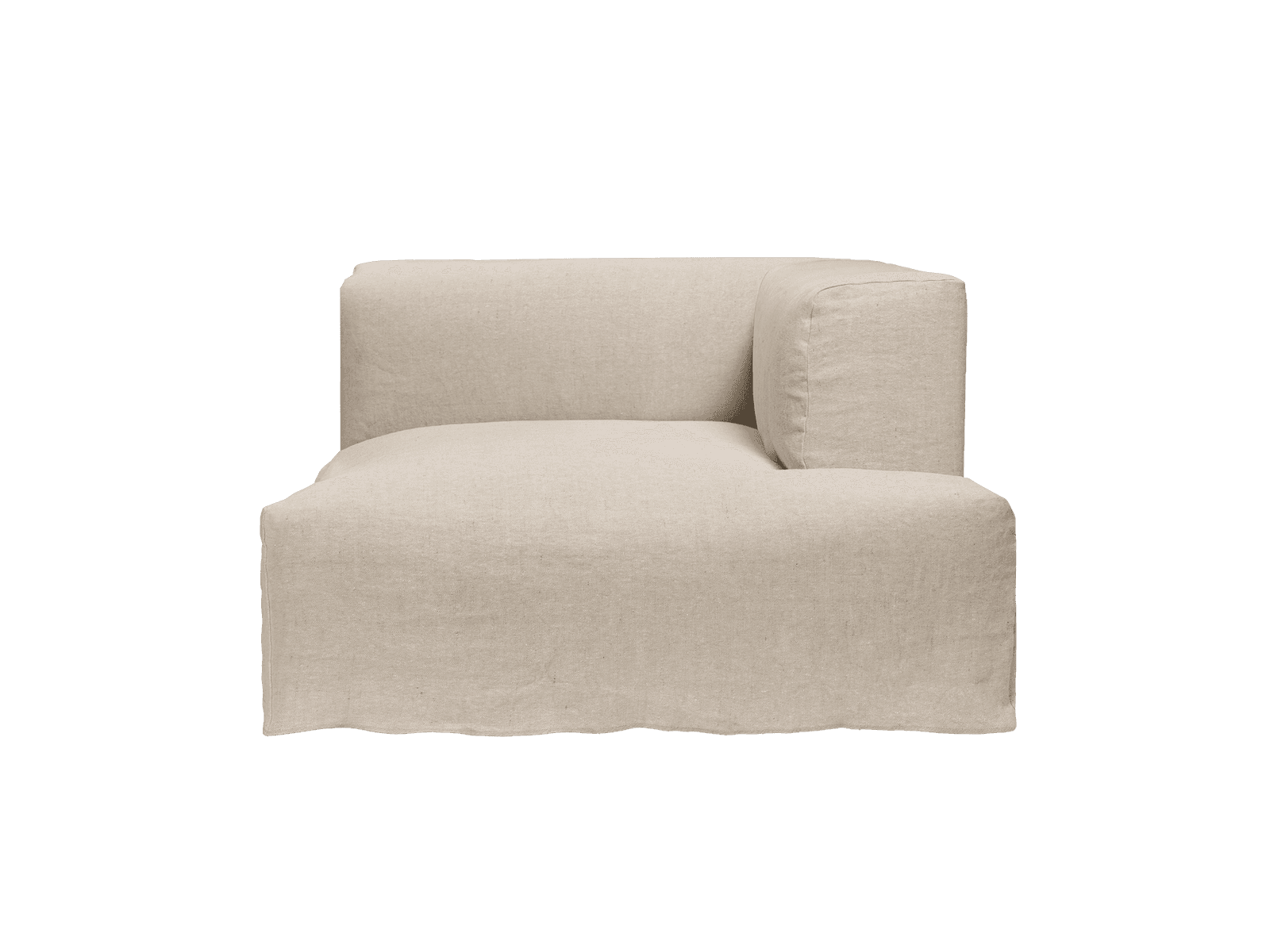 Ferm Living Catena Sofa Chaise Longue Right L601 - Loose Drape - Natural