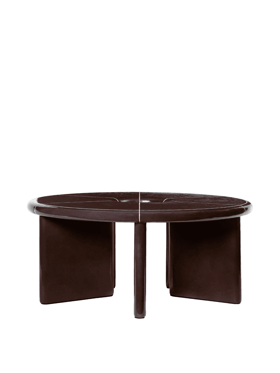Ferm Living Deya Coffee Table - Chestnut Brown