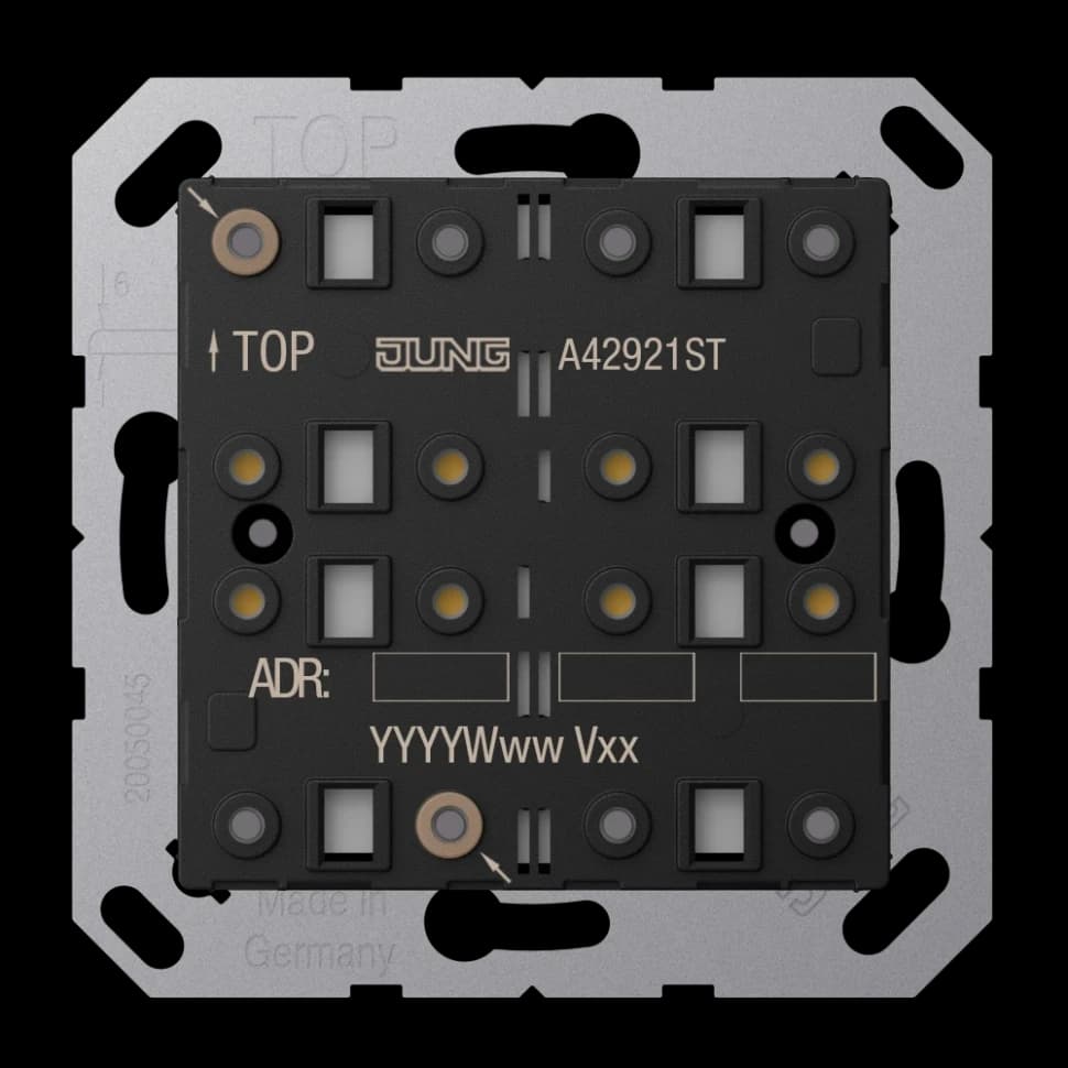 Jung KNX кнопочный модуль Универсальный, F40, Secure, серия AS/A, 2 группы, A42921ST A42921ST