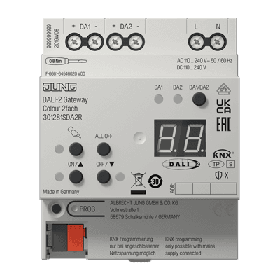 JUNG — KNX DALI-2 шлюз, цвет., 2 группы 301281SDA2R