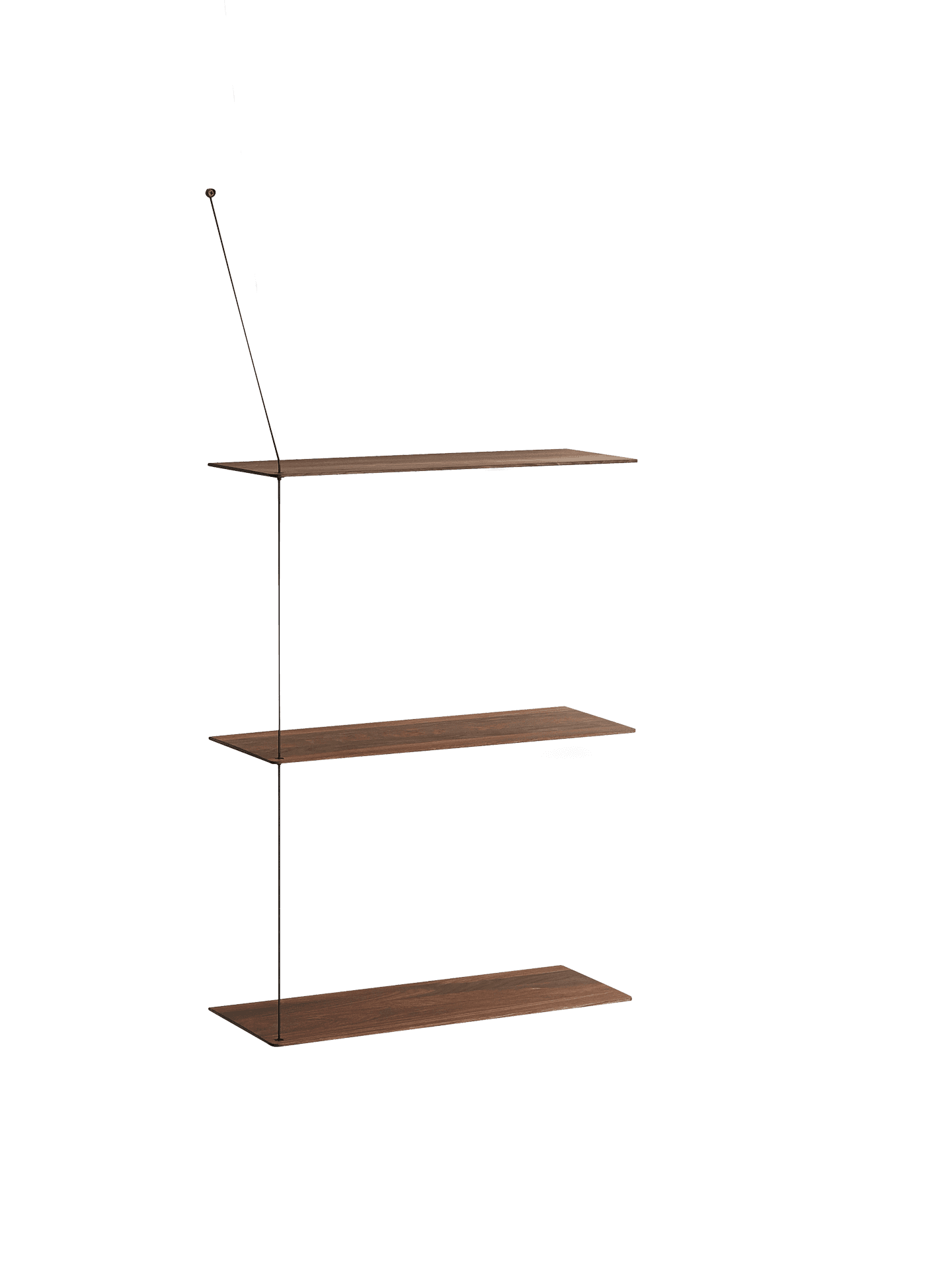 WOUD Stedge shelf (60 cm) - Smoked oak (3 shelves)