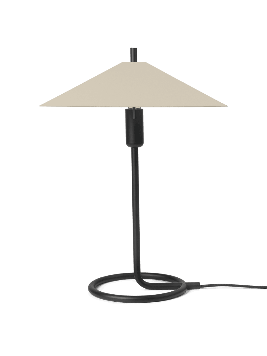 Ferm Living Filo Table Lamp Square - Black/Cashmere