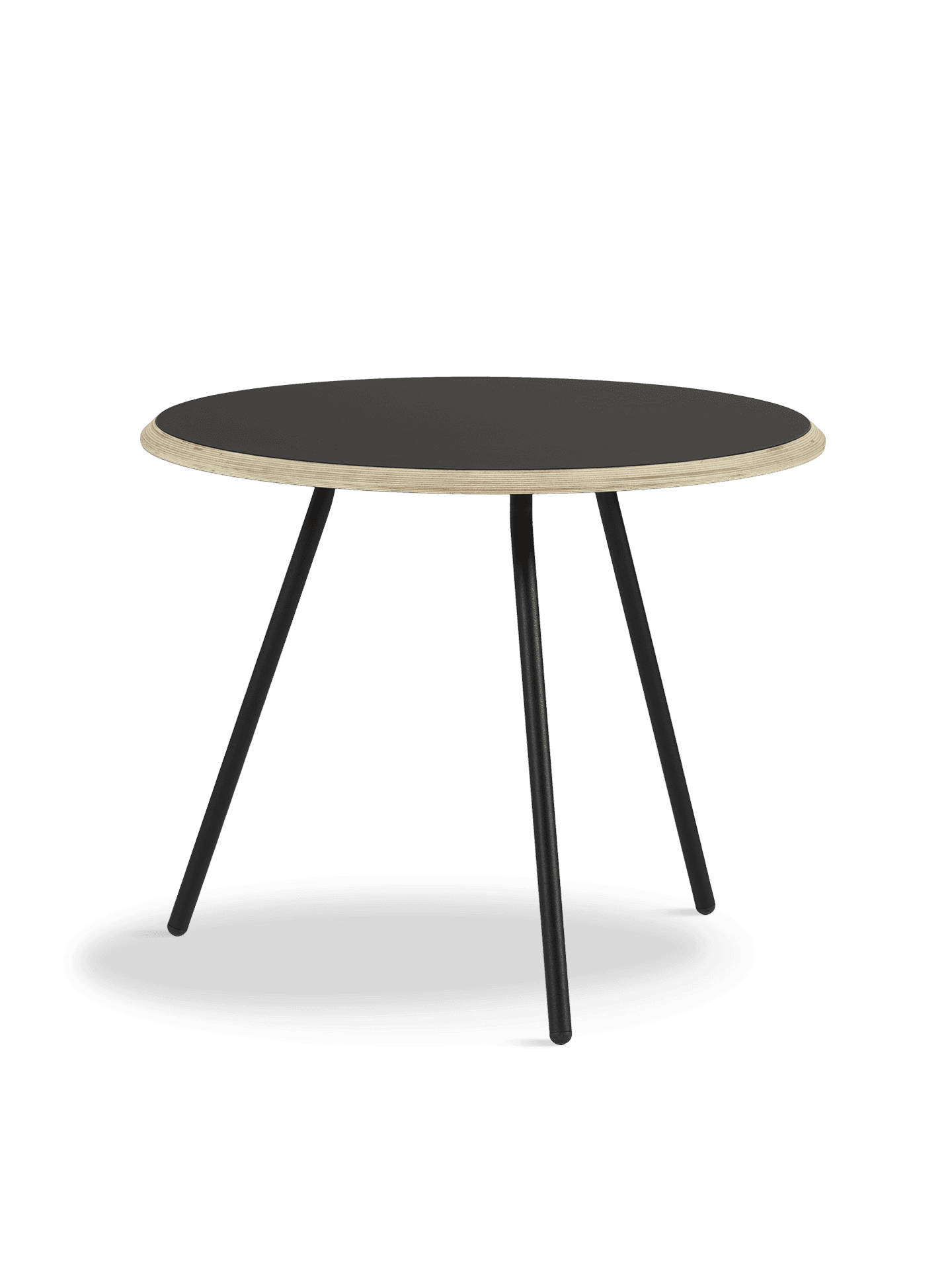 WOUD Soround coffee table - Black (Ø60xH49)