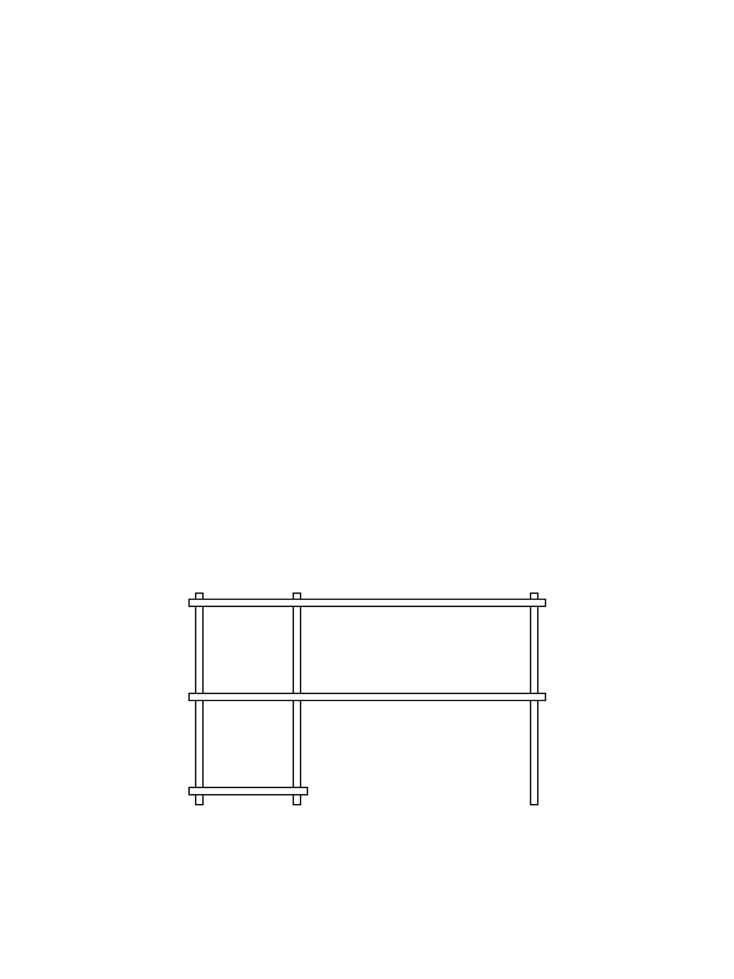 WOUD Elevate shelving - system 2