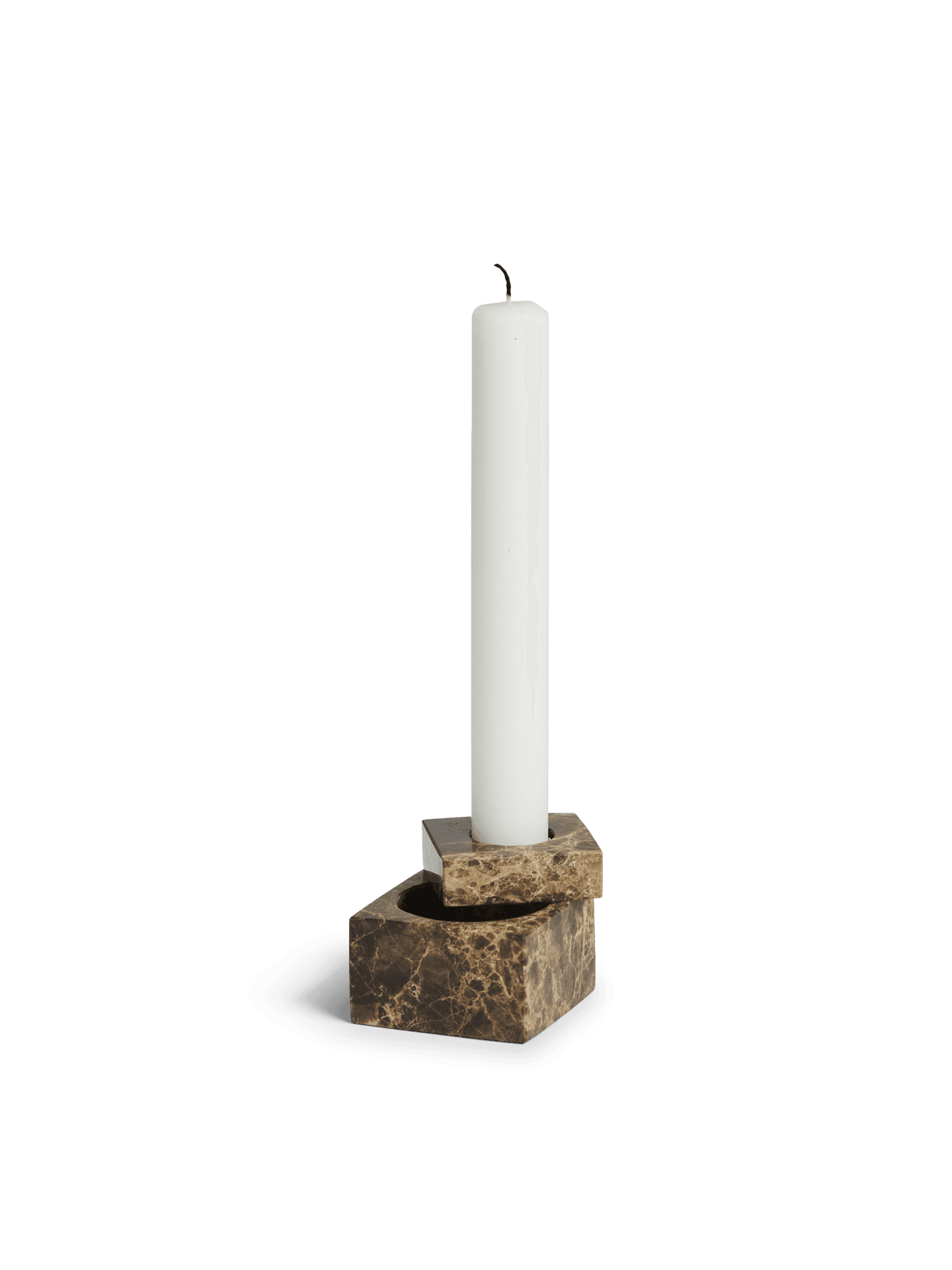 WOUD Jeu de dés 1 candle holder - Brown — фото 3