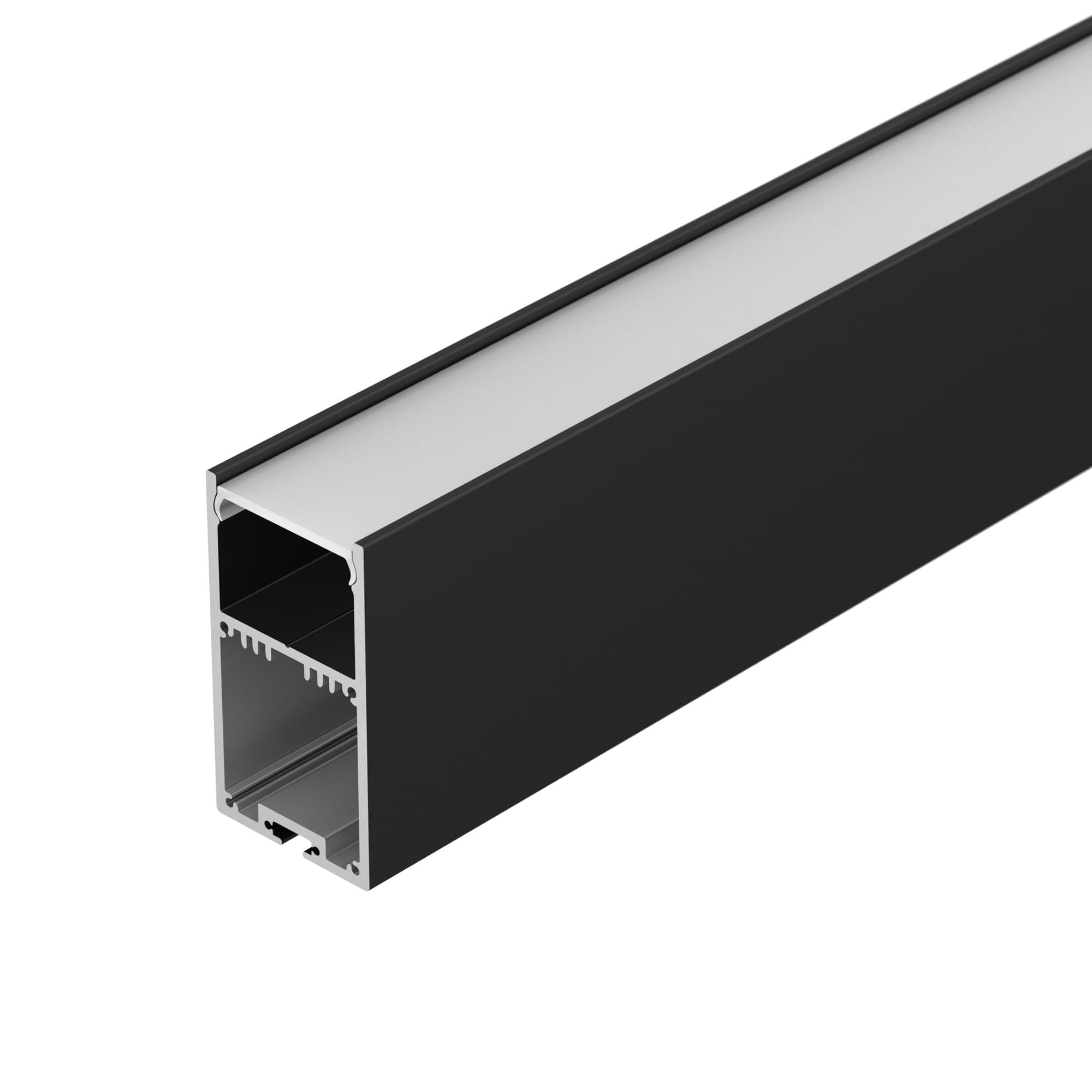 Профиль с экраном SL-LINE-3667-2500 BLACK+OPAL (Arlight, Алюминий) 027987