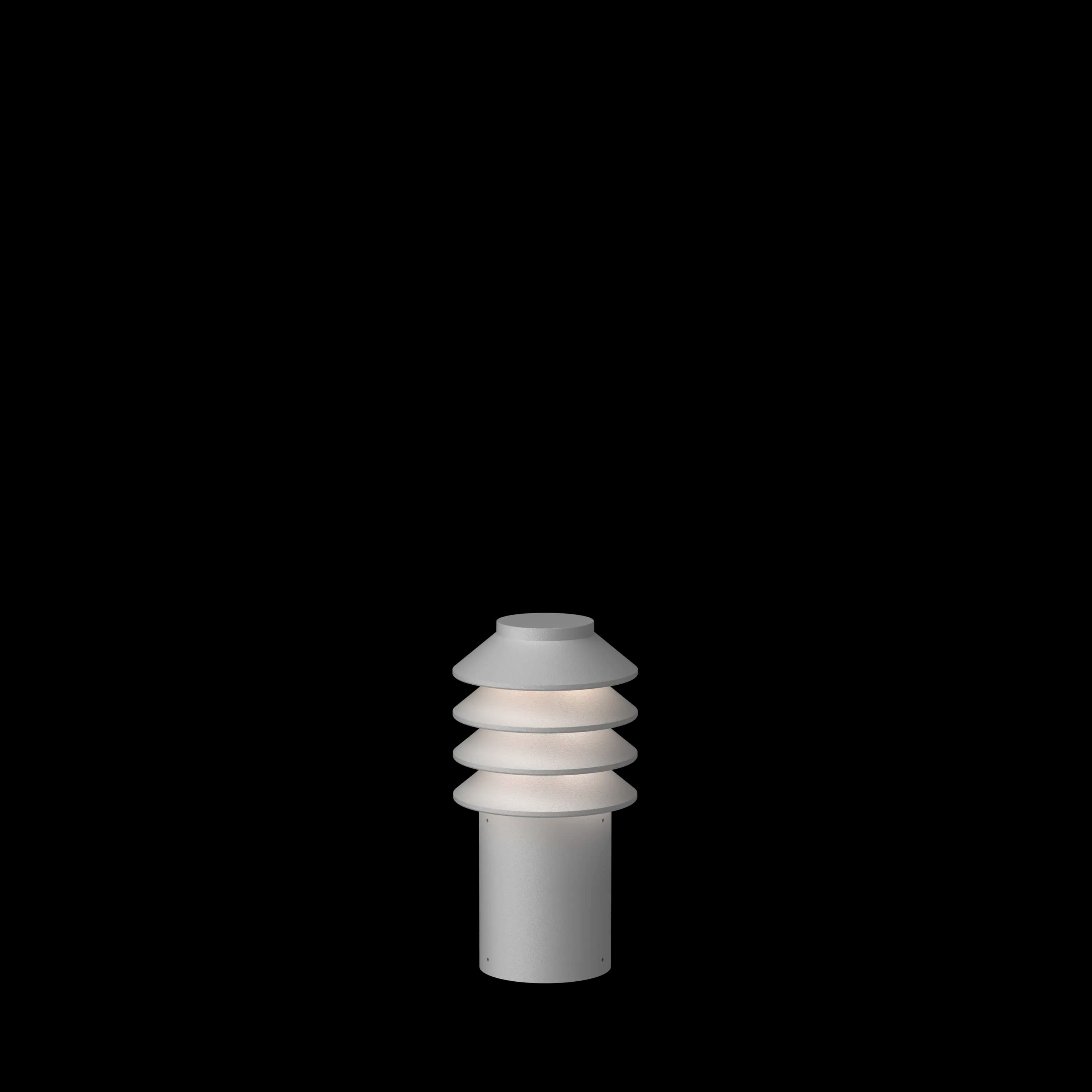 Louis Poulsen Bysted Garden Bollard Aluminium colour texture SHORT