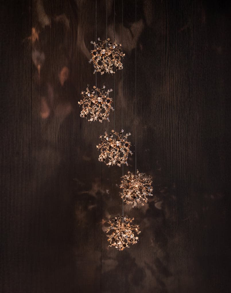 Terzani Argent, mon bijou 5 light pendant — фото 6