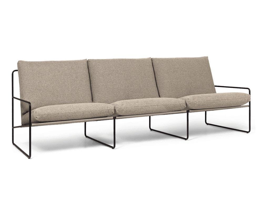 Ferm Living Desert 3-seater - Black - Dolce - Dark Sand — фото 5