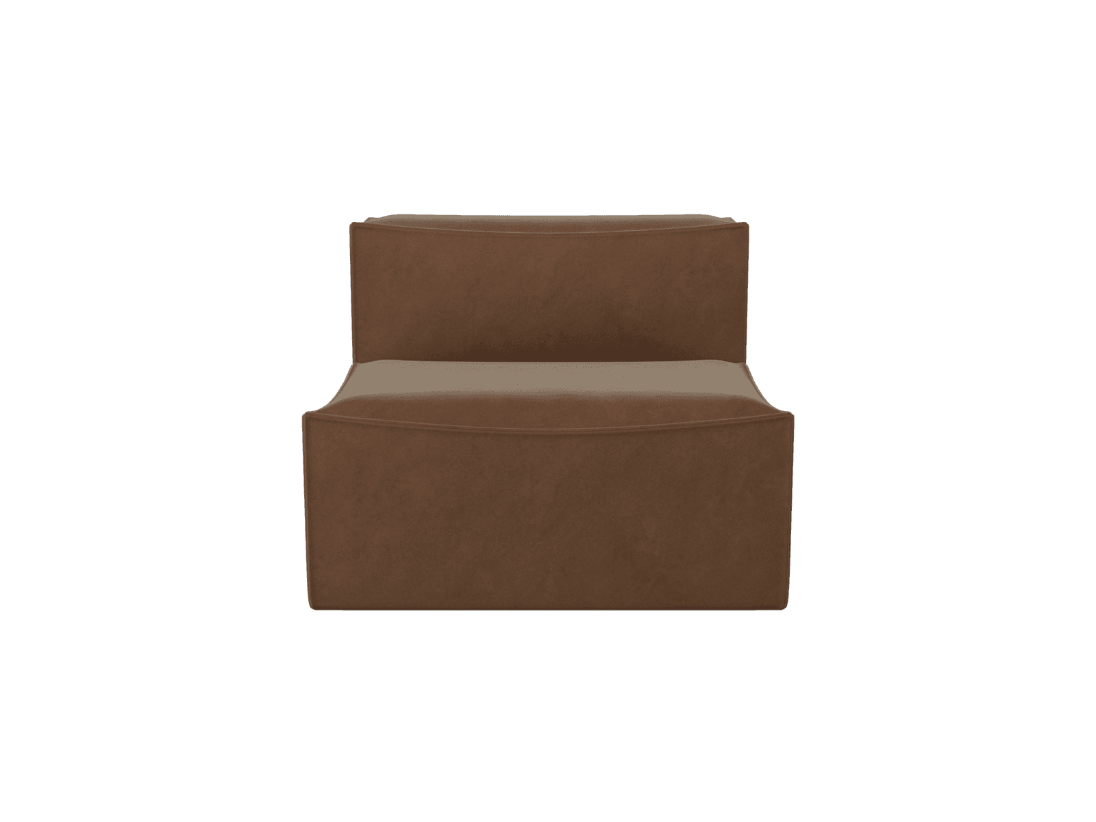 Ferm Living Catena Sofa Center S100 - Rich Velvet - Soft Brown