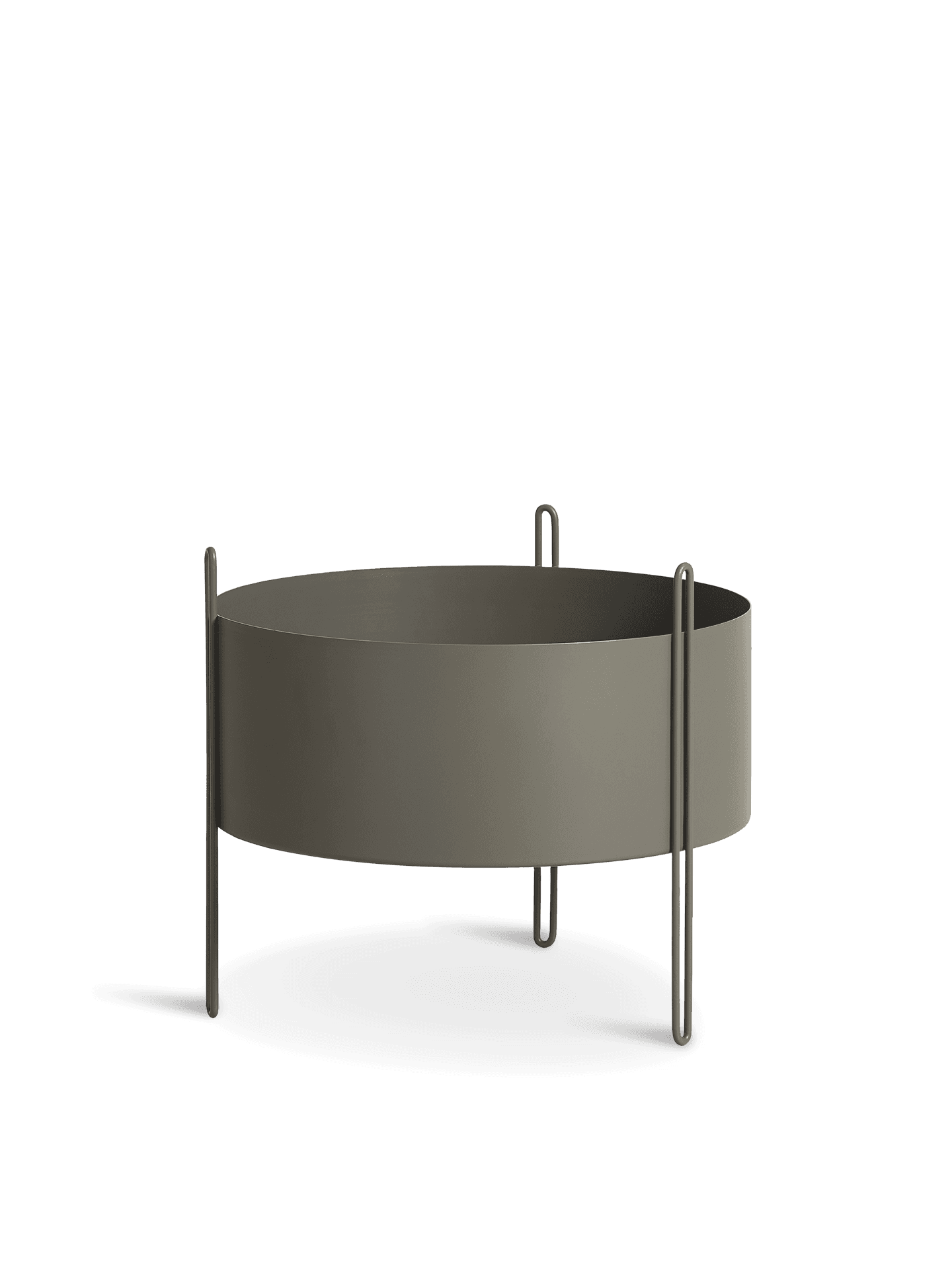 WOUD Pidestall planter (Medium) - Taupe