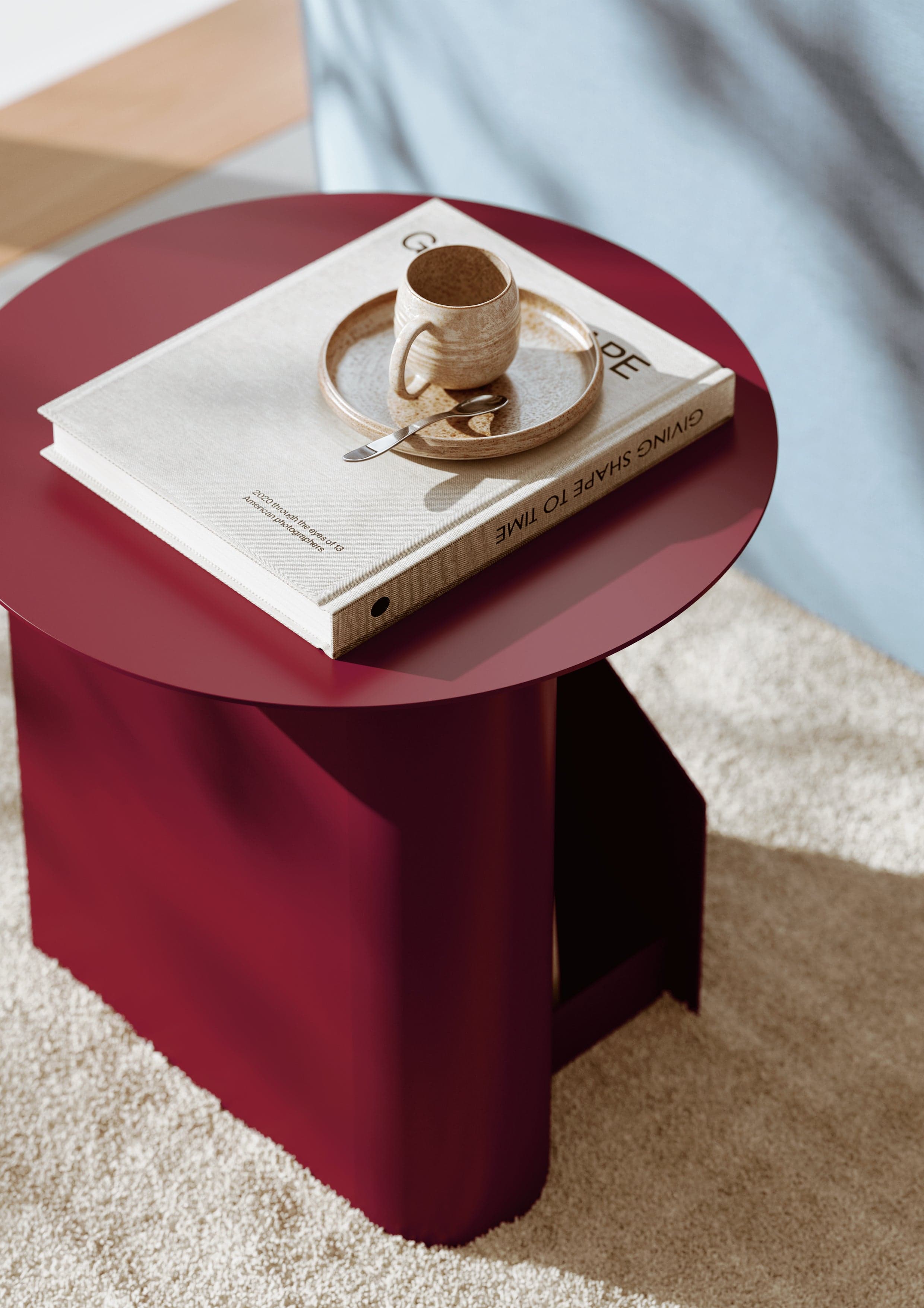 WOUD Sentrum side table - Deep red — фото 4