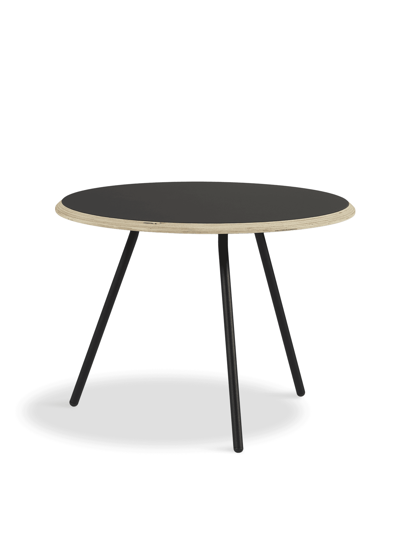 WOUD Soround coffee table - Black (Ø60xH44,50)