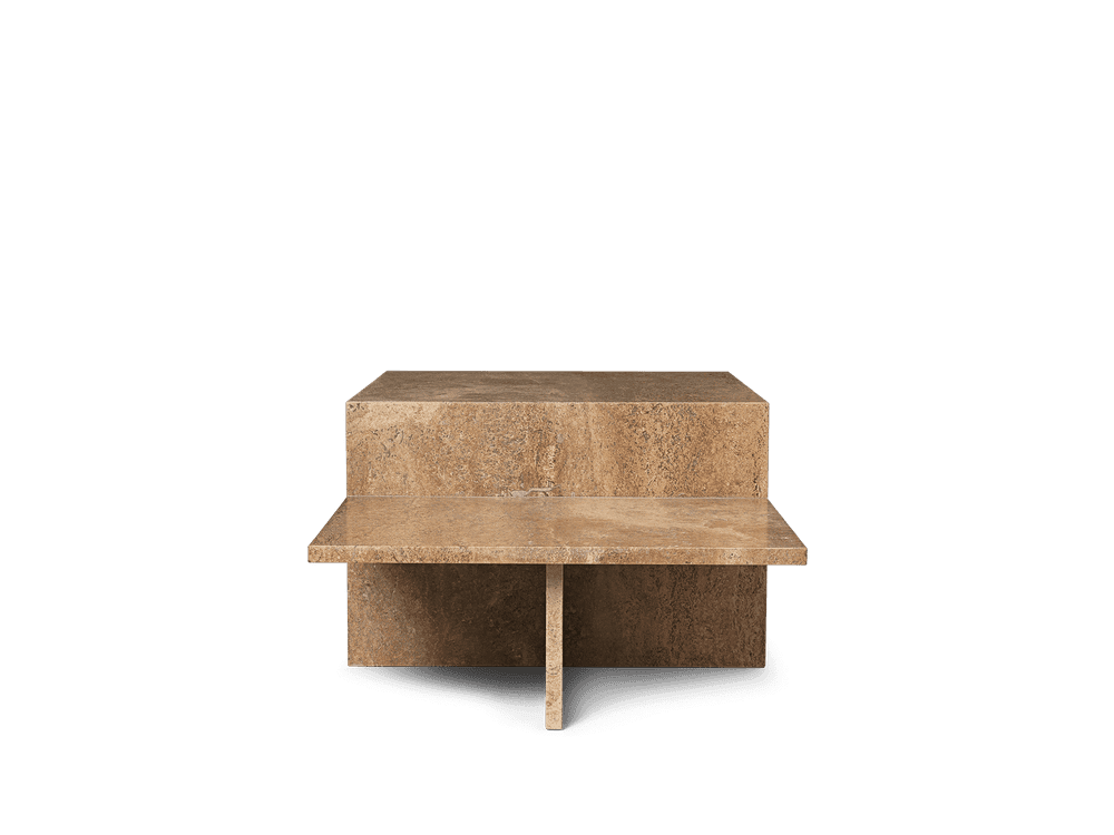 Ferm Living Distinct Coffee Table - Dark Brown Travertine — фото 5