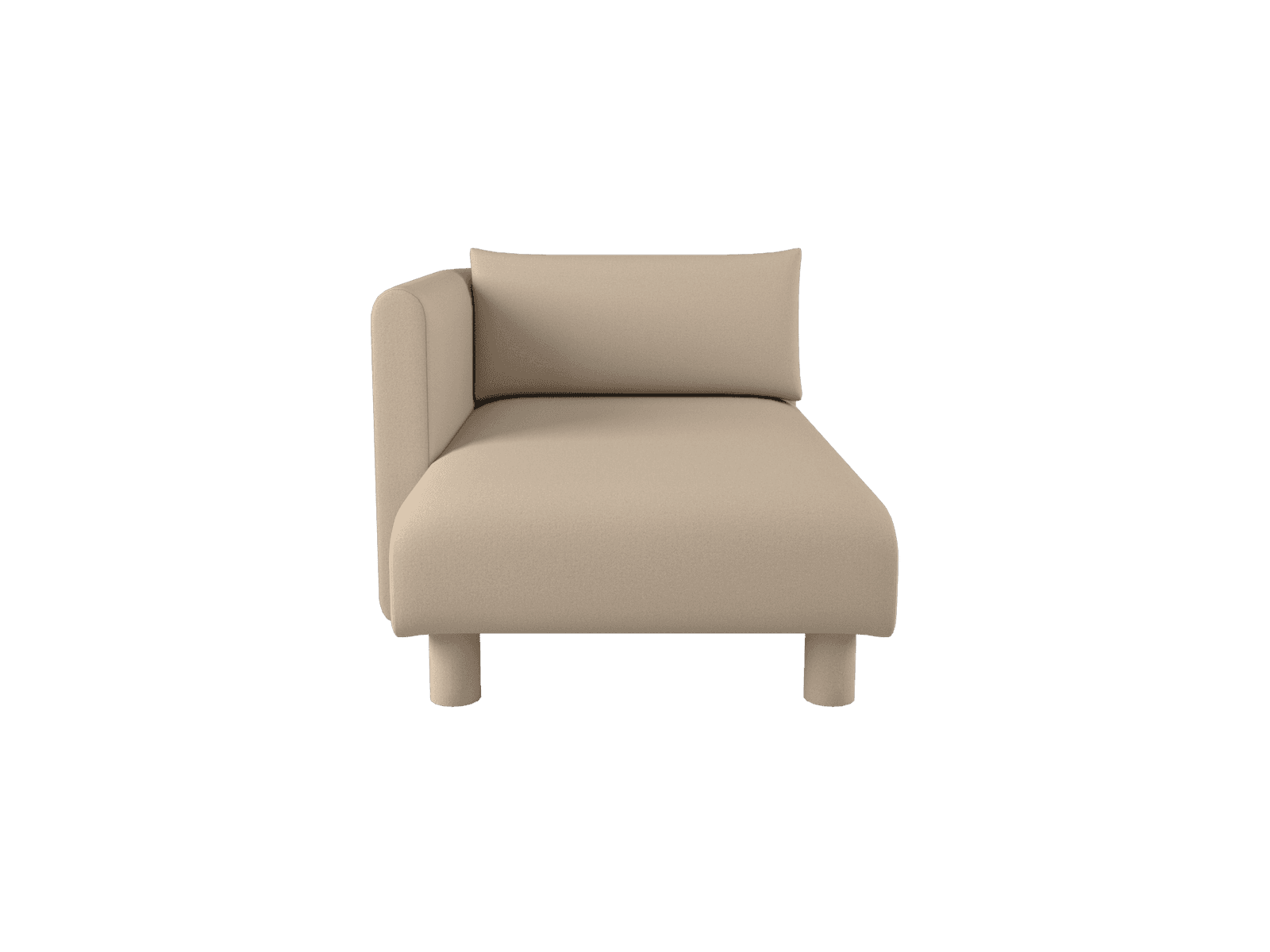 Ferm Living Dase Sofa Chaise Longue Left - Tonus - Off-white