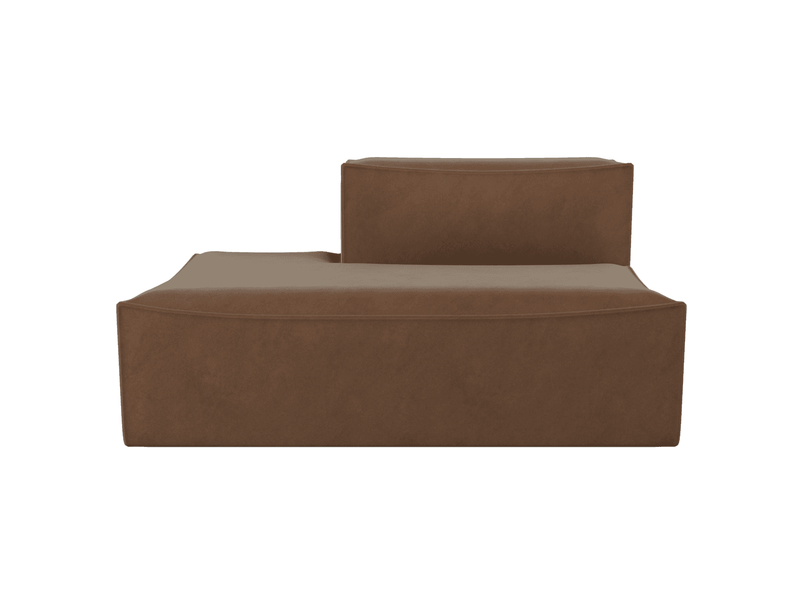 Ferm Living Catena Sofa Open End Left S300 - Rich Velvet - Soft Brown