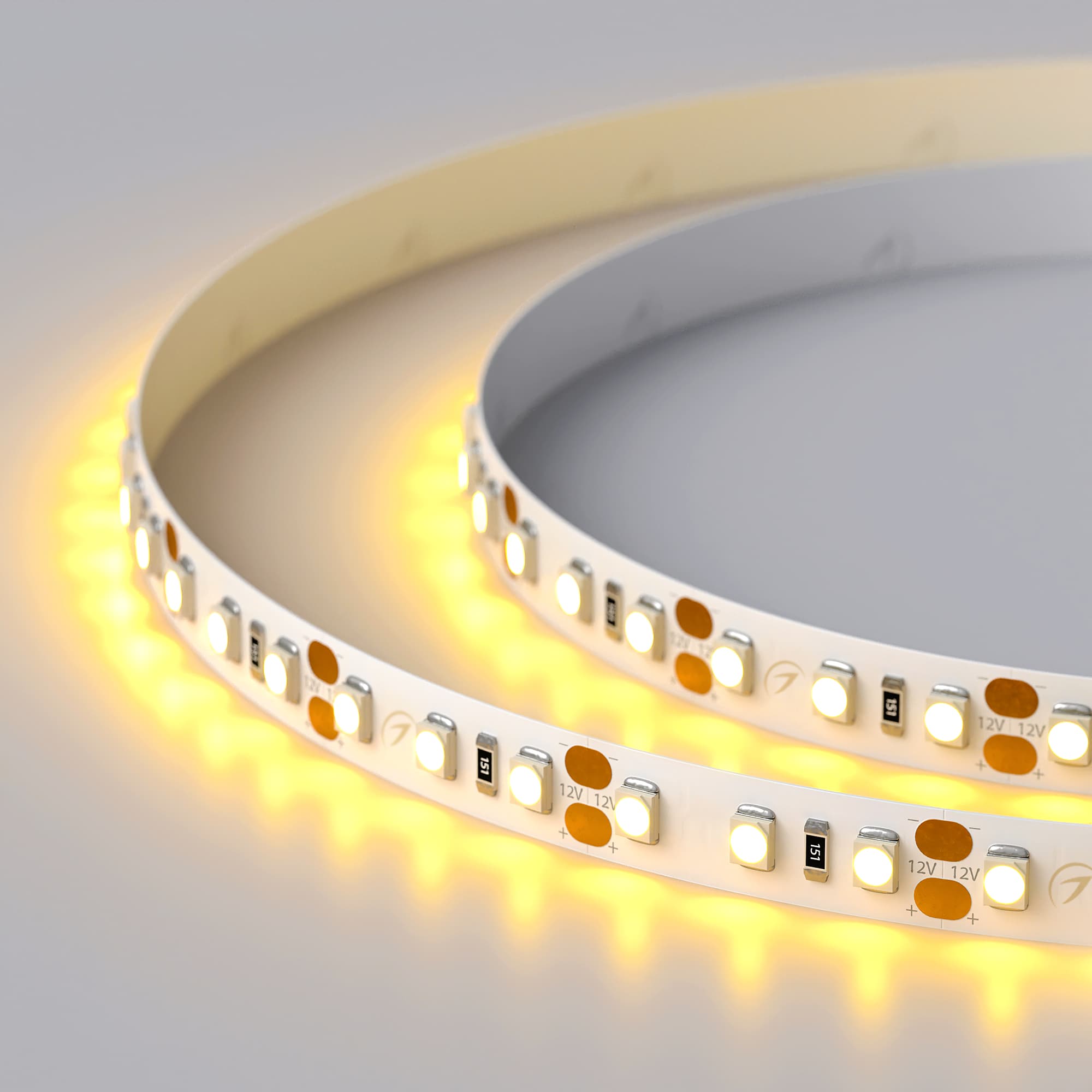 Светодиодная лента RT-A120-8mm 12V Yellow (9.6 W/m, IP20, 2835, 5m) (Arlight, 9.6 Вт/м, IP20) 012328(2) — фото 4