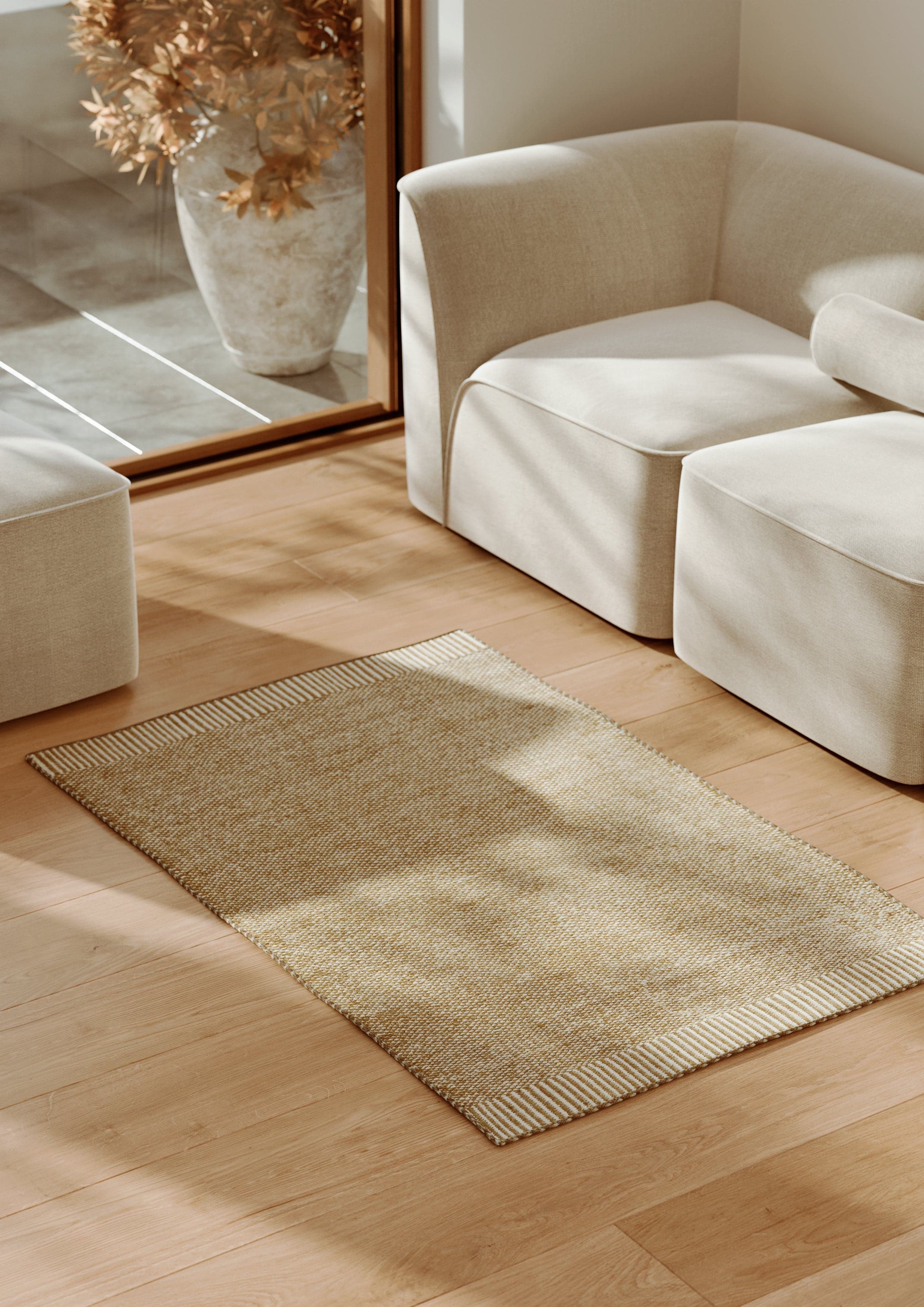 WOUD Rombo rug (90 X 140) - Brown — фото 3