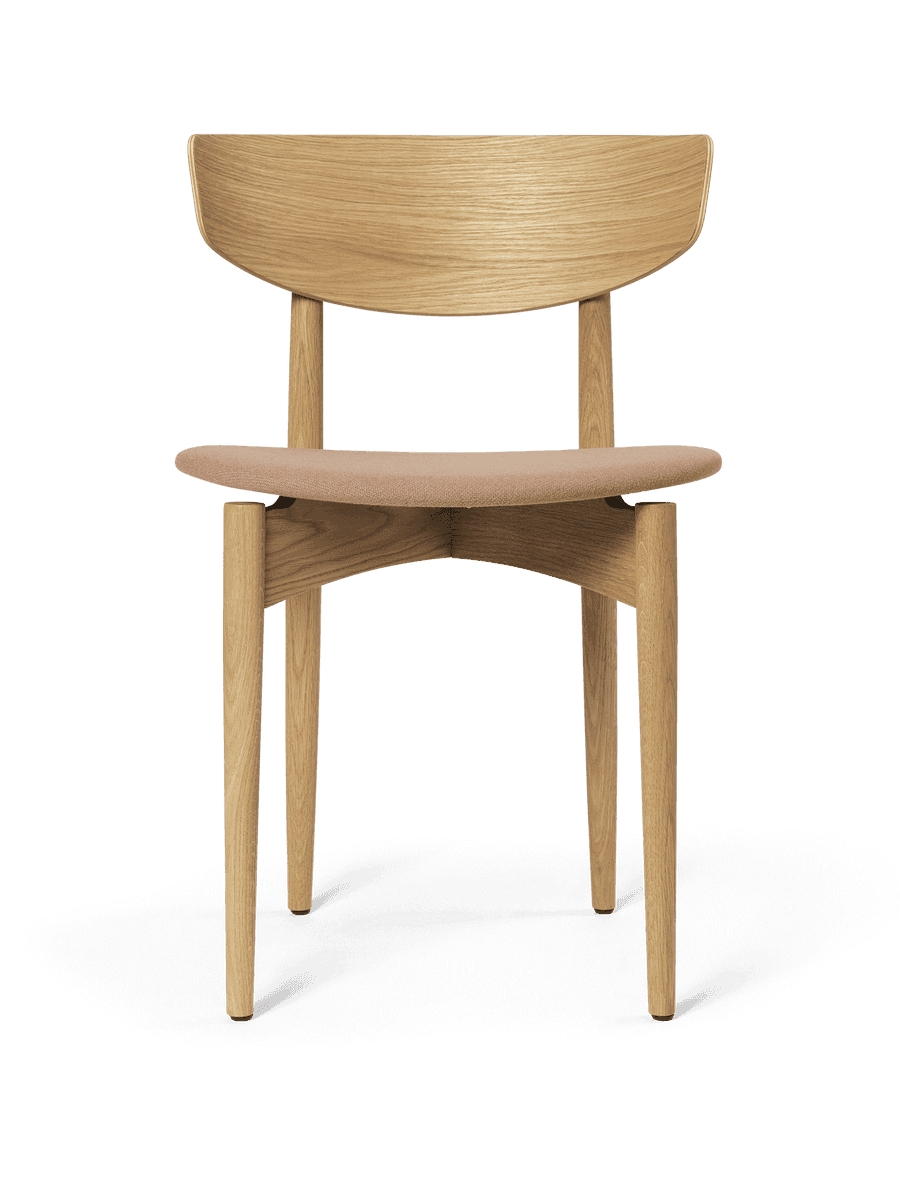 Ferm Living Herman Dining Chair - Upholstered Seat - Tonus - Oak/Tan
