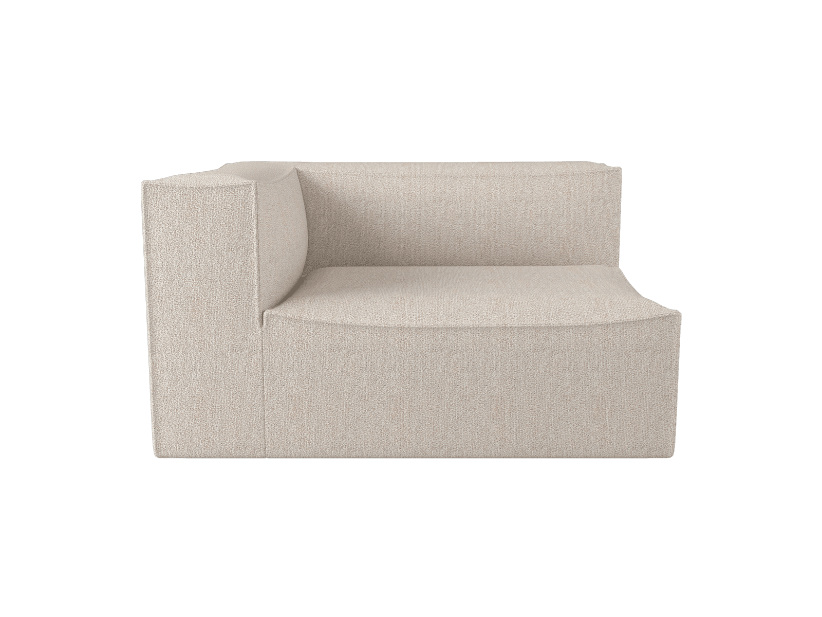 Ferm Living Catena Sofa Armrest Left L400 - Soft Bouclé - Natural