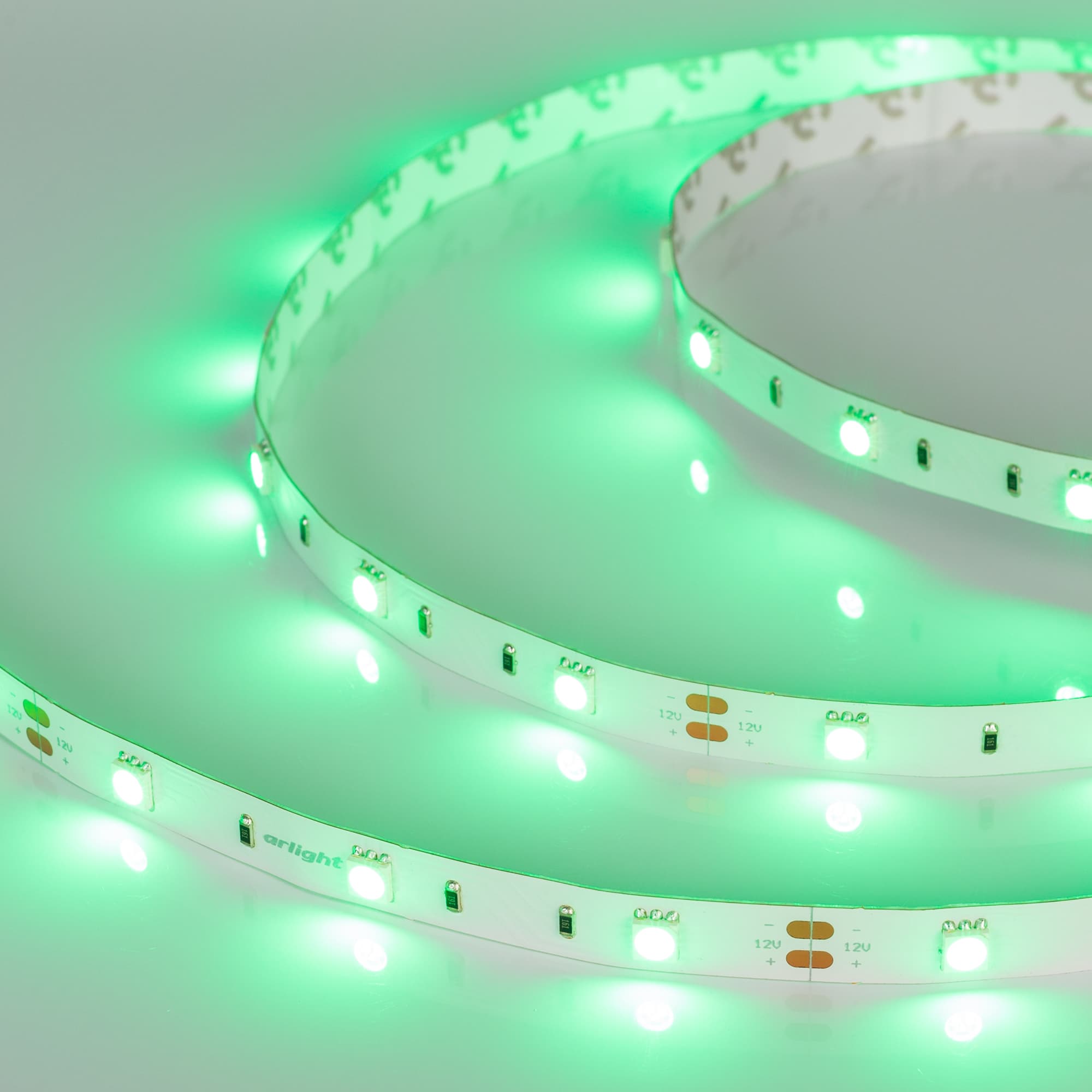 Светодиодная лента RT 2-5000 12V Green (5060, 150 LED, LUX) (Arlight, 7.2 Вт/м, IP20) 010593 — фото 4