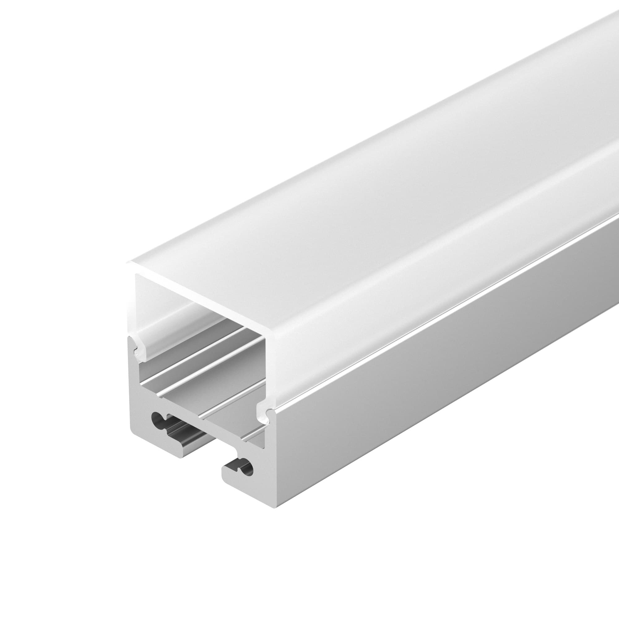 Профиль с экраном SL-LINE-2011M-2500 ANOD+OPAL SQUARE (Arlight, Алюминий) 025870