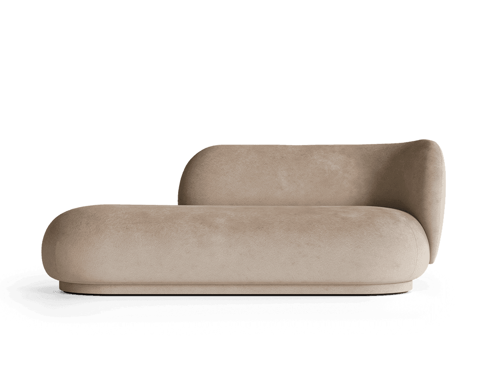 Ferm Living Rico Divan Right - Faded Velvet - Sand — фото 2