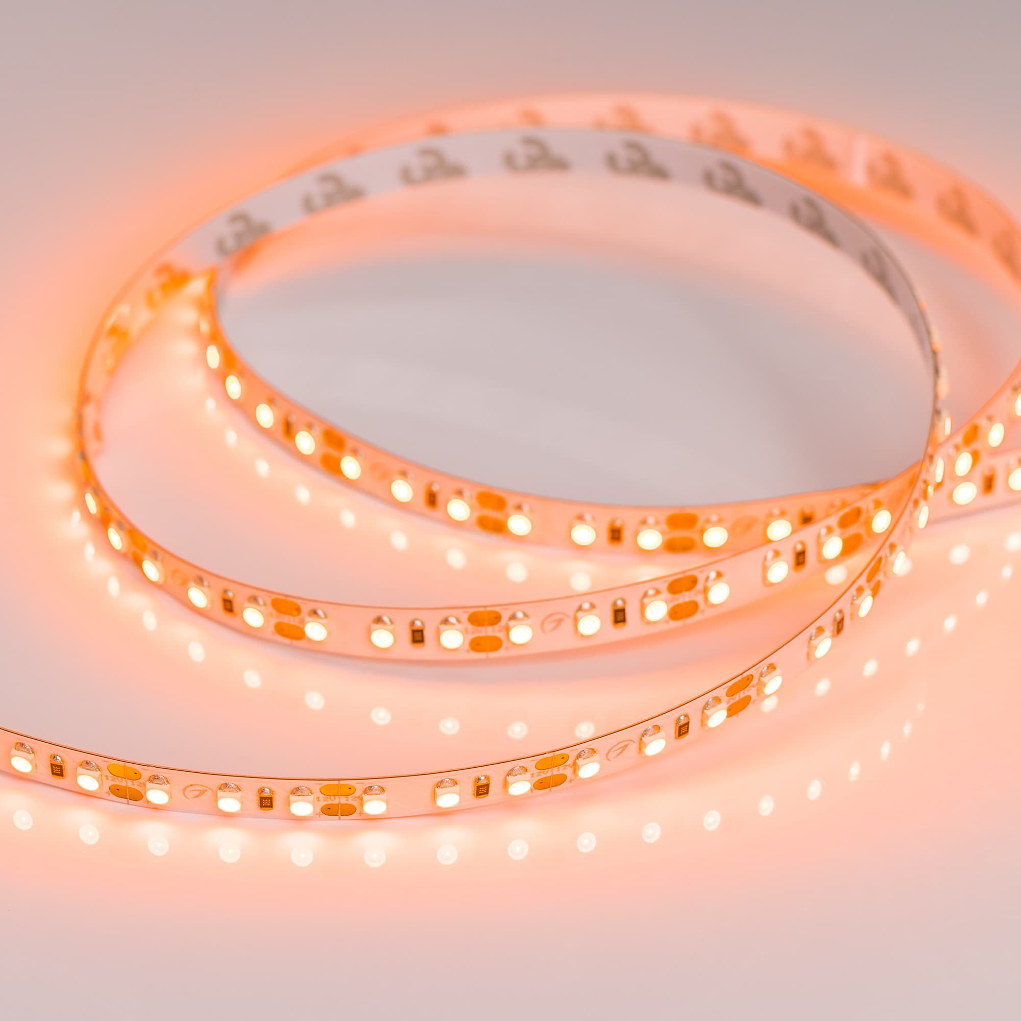 Светодиодная лента RT 2-5000 12V Orange 2X (3528, 600 LED, LUX) (Arlight, 9.6 Вт/м, IP20) 015902 — фото 3