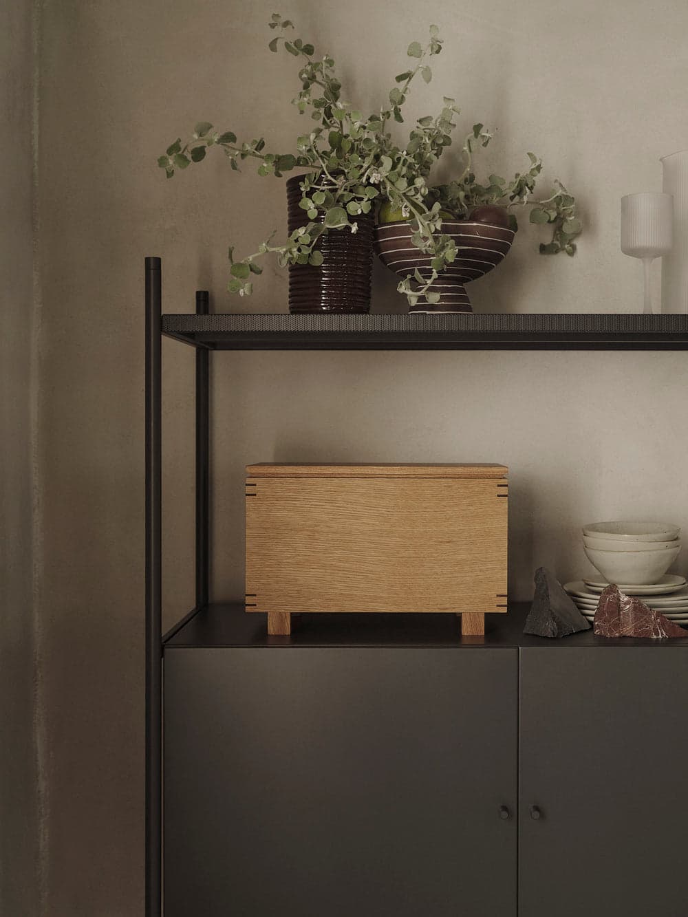 Ferm Living Punctual - Cabinet - Anthracite — фото 5