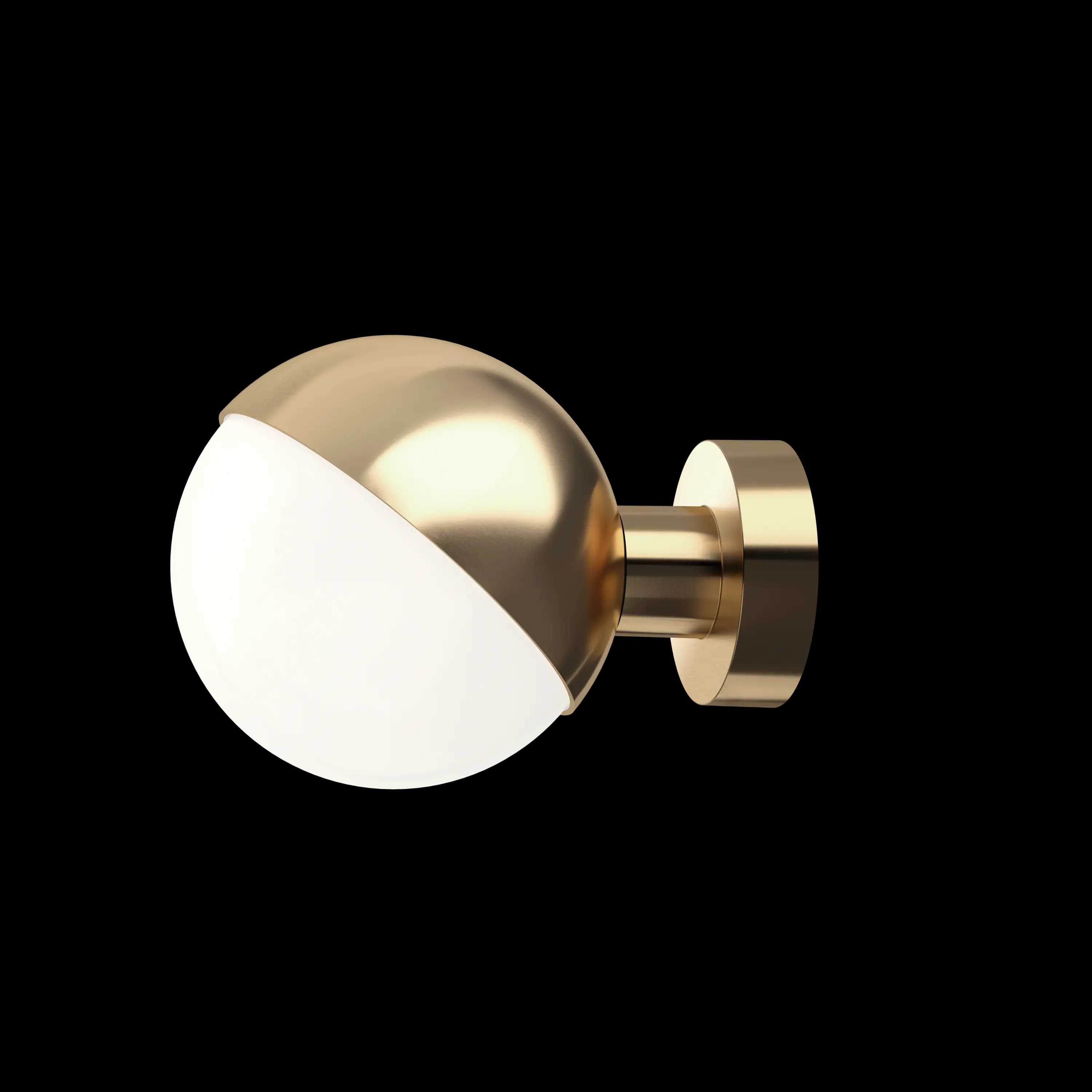 Louis Poulsen VL Studio Wall Lamp Untreated brass Ø 150