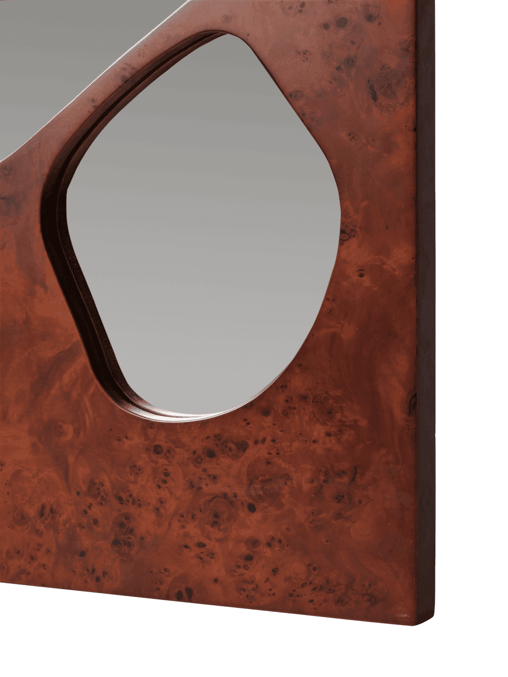Ferm Living Folia Mirror - Medium - Dark Stained Burl — фото 5