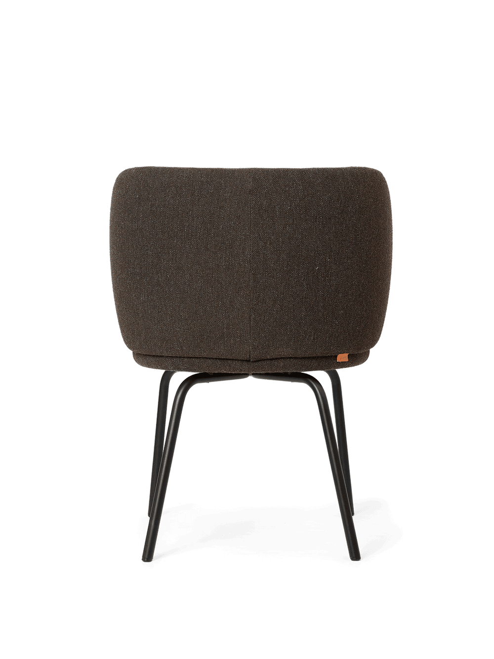 Ferm Living Rico Dining Chair - Black - Hallingdal - Dark Grey/Brown — фото 4