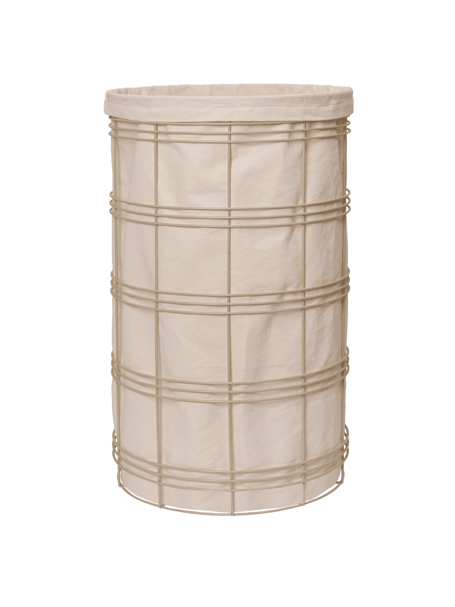 Ferm Living Fio Laundry Basket - Cashmere/Natural