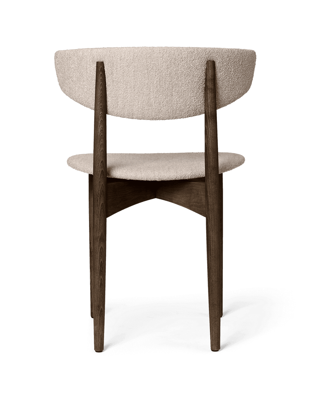 Ferm Living Herman Dining Chair - Upholstered - Soft Bouclé - Dark Stained Beech/Natural — фото 4