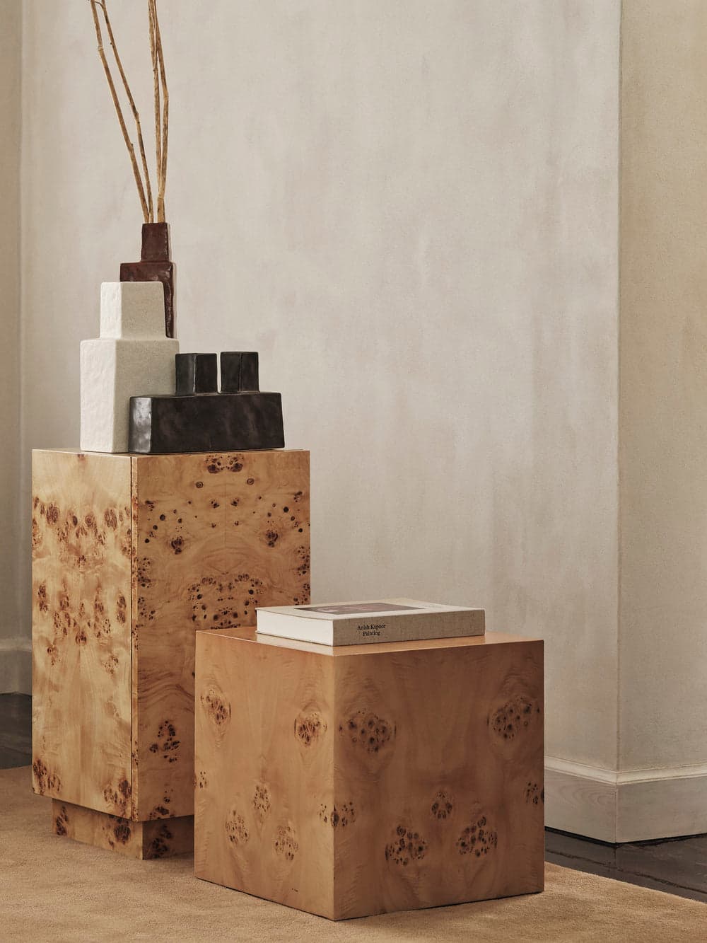 Ferm Living Burl Cube Side Table - Natural — фото 3