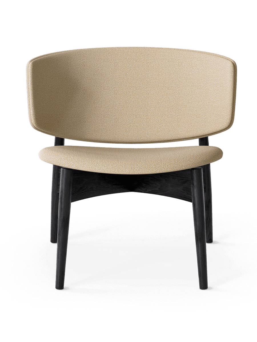 Ferm Living Herman Lounge Chair - Wood - Hallingdal - Black/Beige