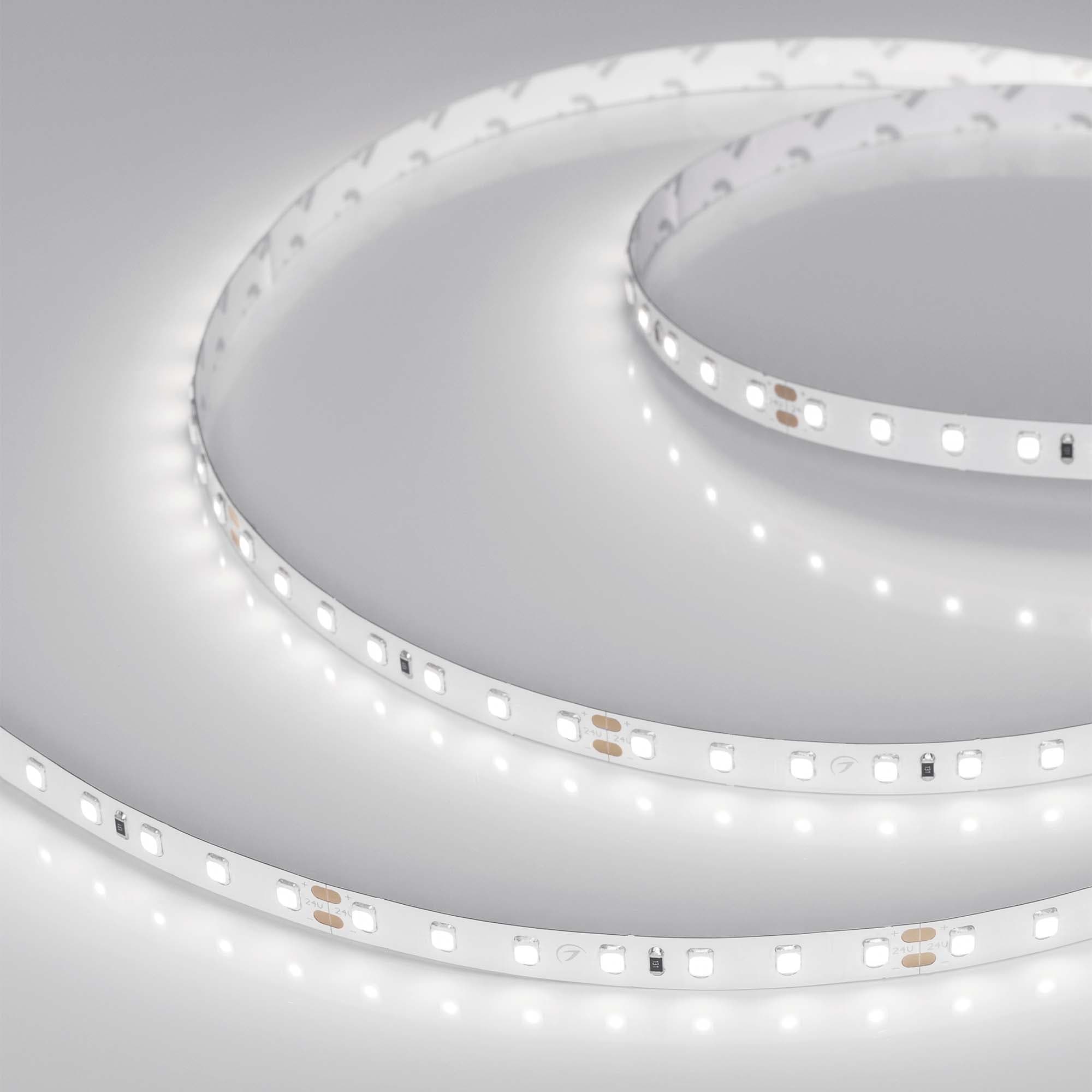Светодиодная лента RT-A98-8mm 24V Day5000 CRI98 (10 W/m, IP20, 2835, 5m) (Arlight, Открытый) 021451(2)