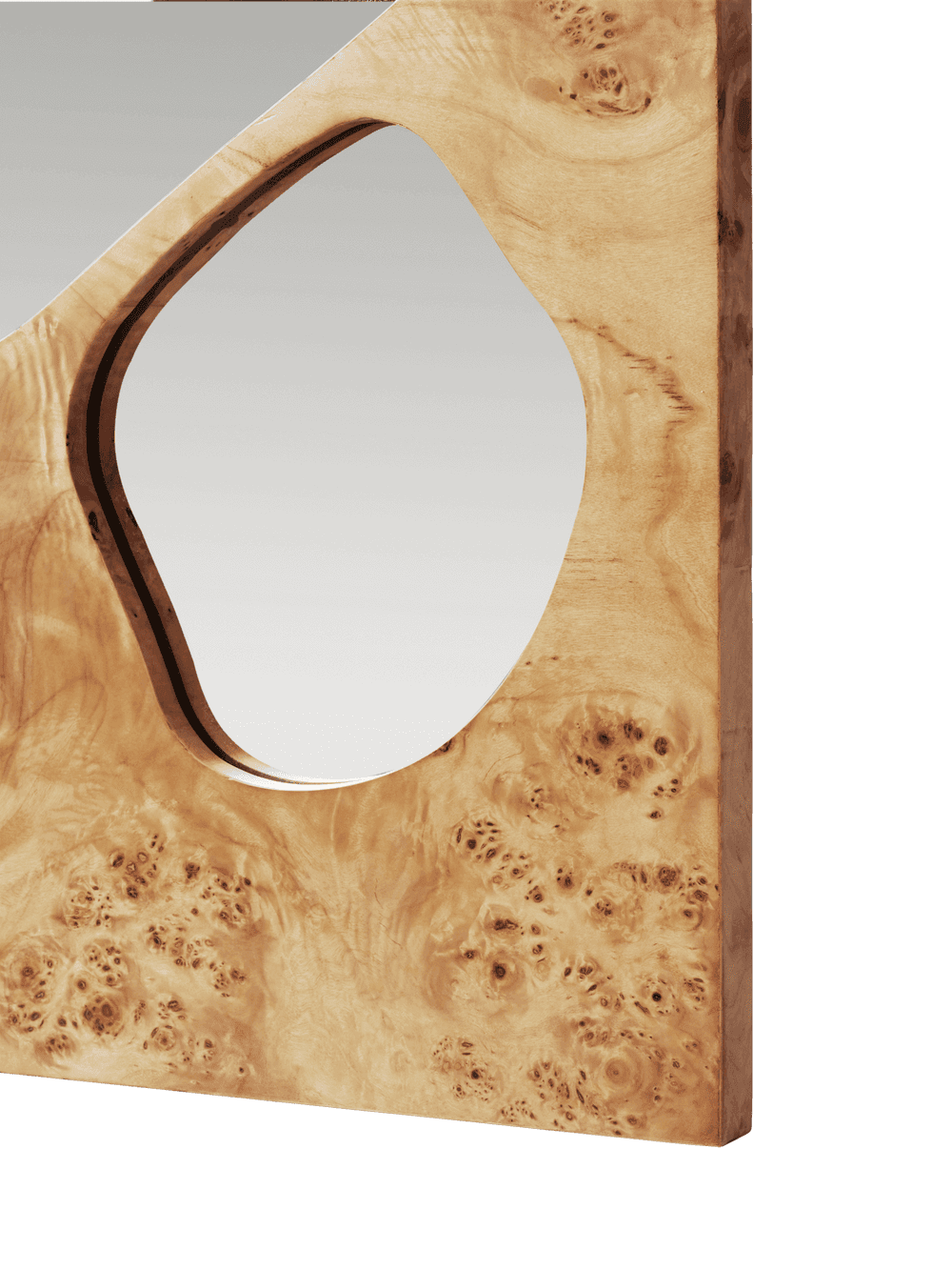 Ferm Living Folia Mirror - Medium - Natural Burl — фото 5