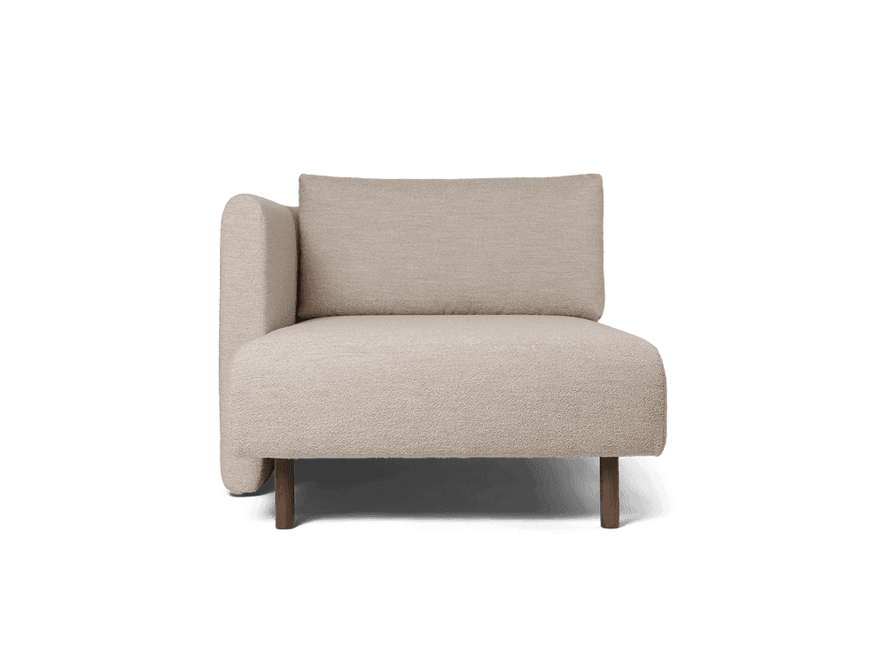 Ferm Living Dase Sofa Chaise Longue Left - Soft Bouclé - Natural — фото 4