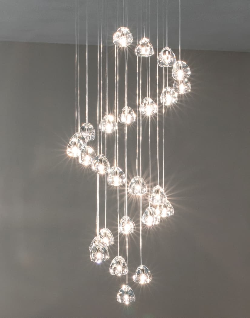 Terzani Mizu 26 round multi light pendant